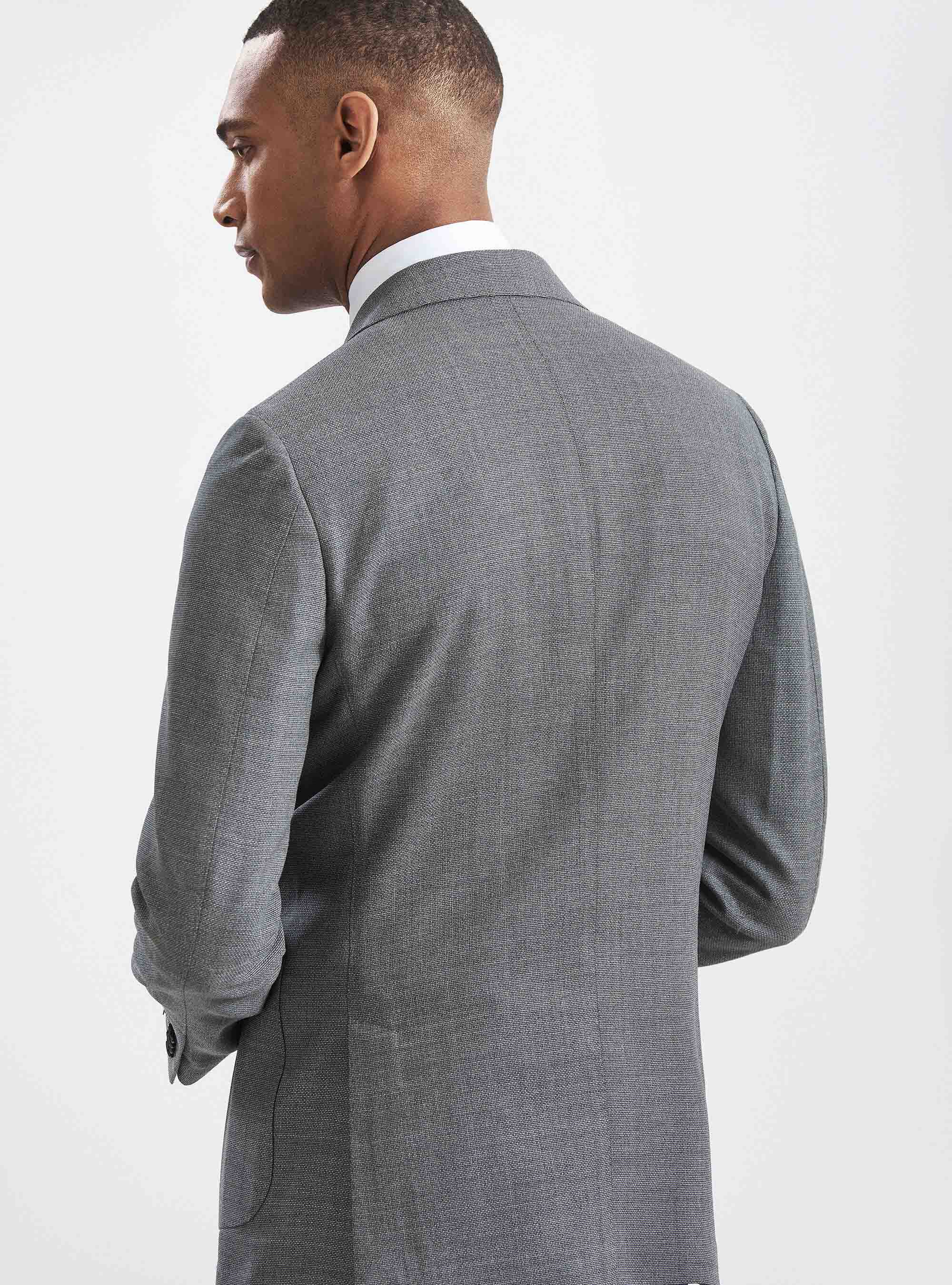 Veste en pure laine Vitale Barberis Canonico, ASPHALTE
