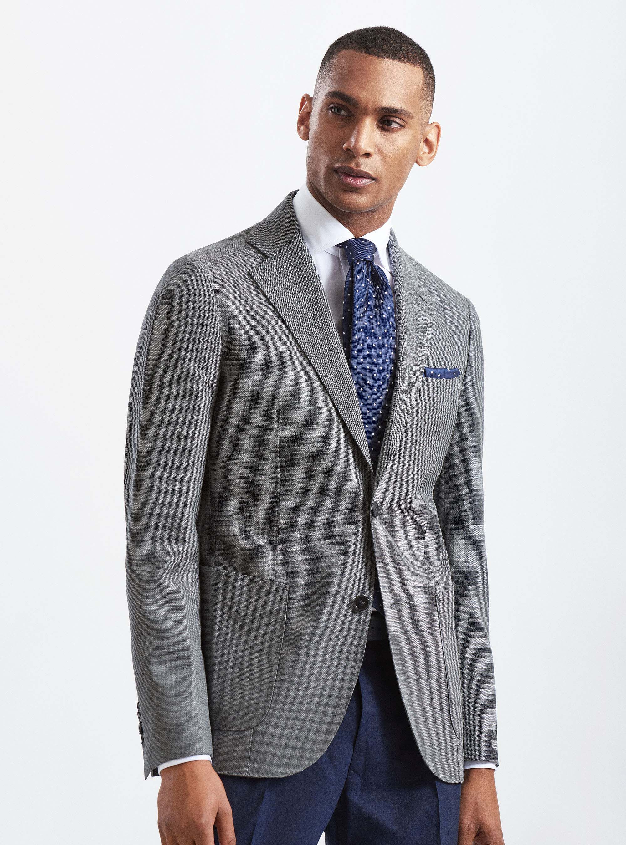 Veste en pure laine Vitale Barberis Canonico, ASPHALTE