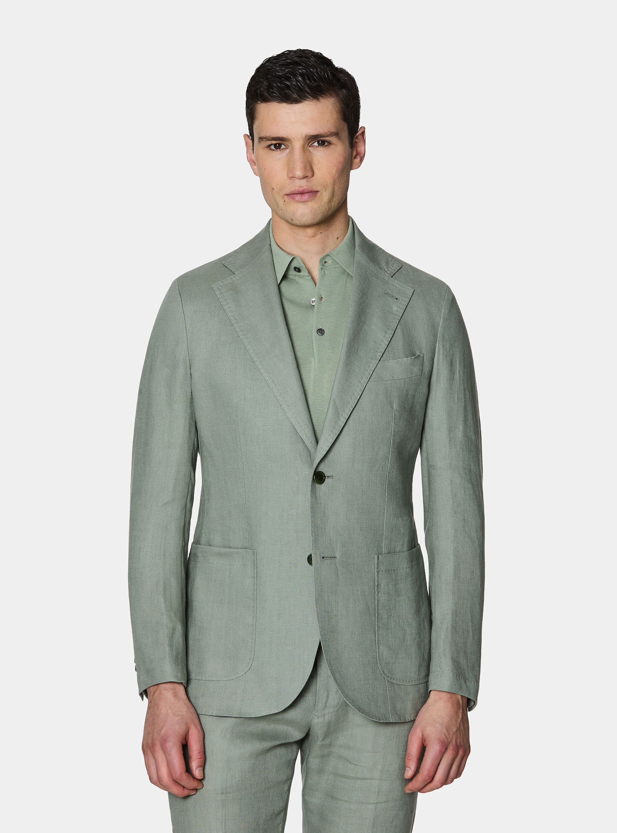 Pure linen suit blazer