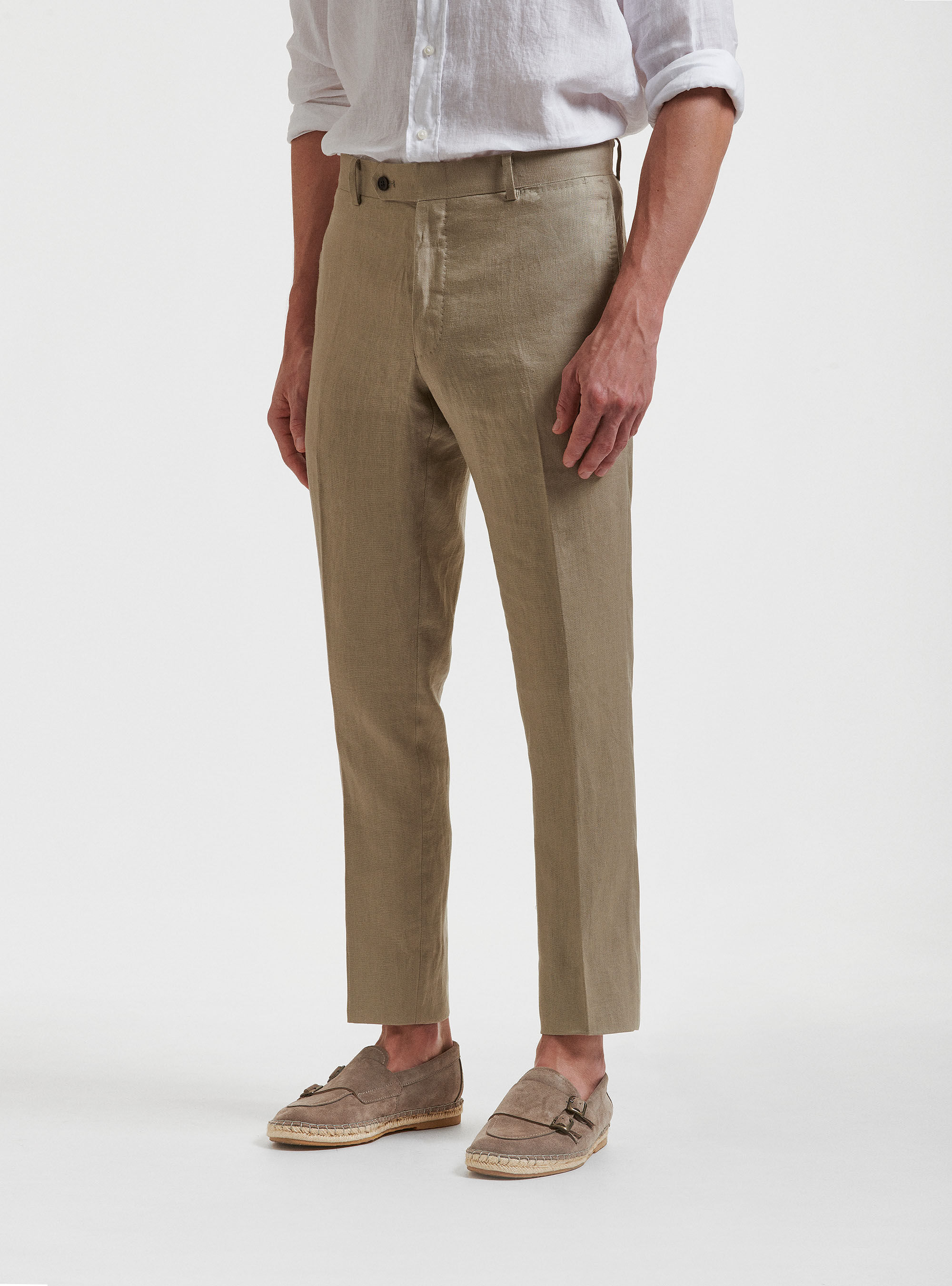 Pantalon de costume en lin pur