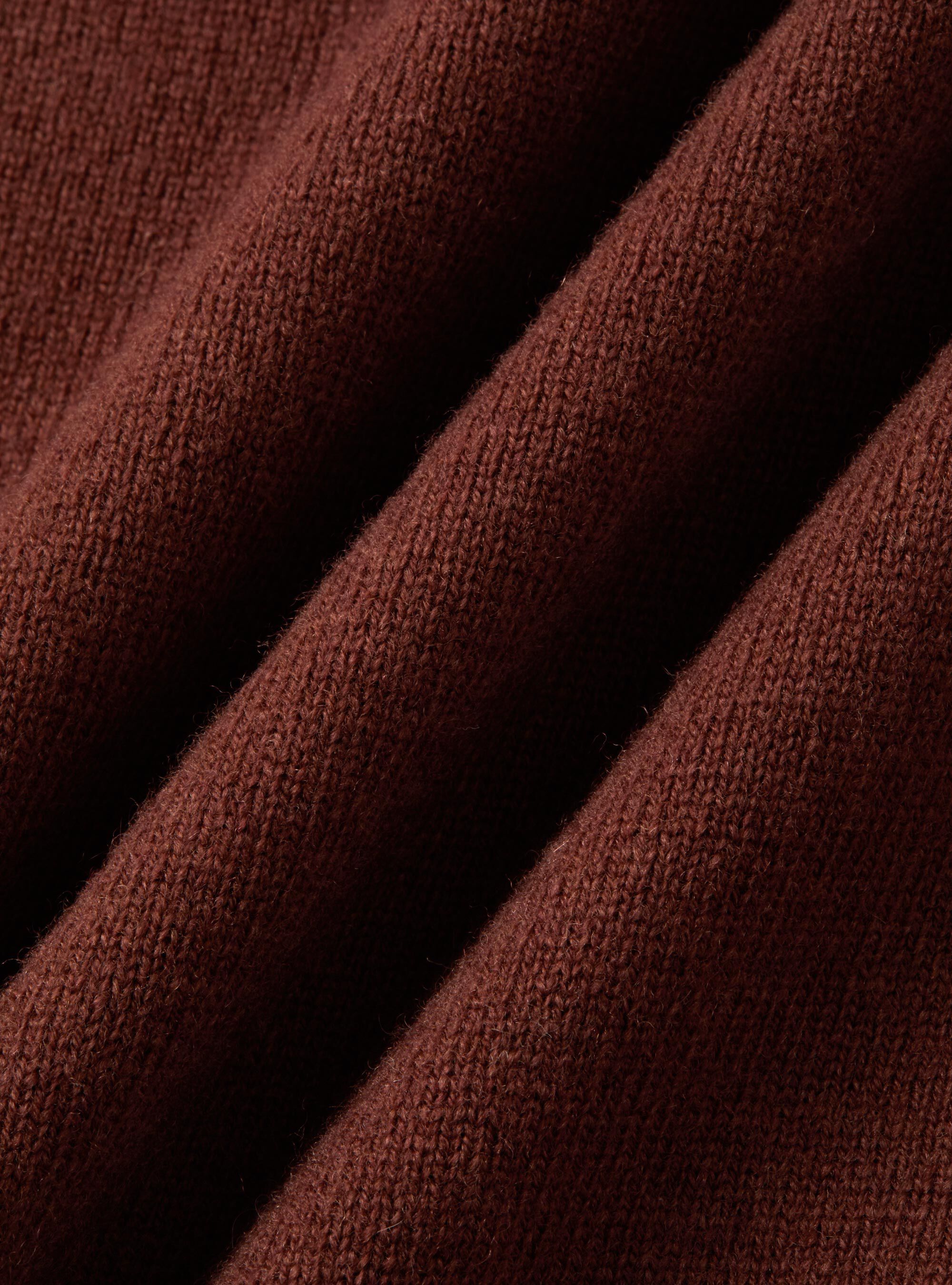 Maglia girocollo in lana lambswool e cashmere, 0396C MATTONE