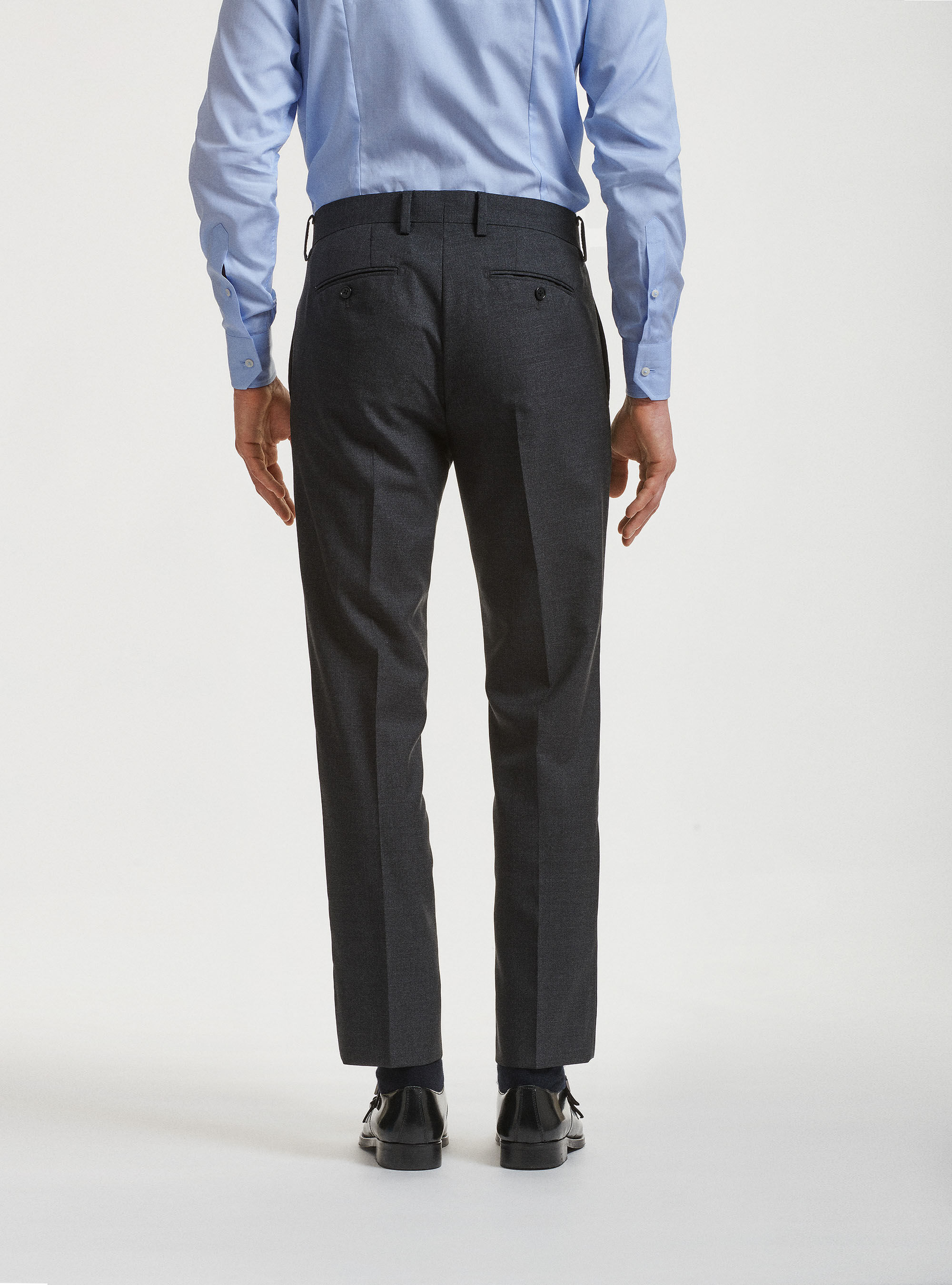Anzughose aus reiner Wolle Vitale Barberis Canonico, ASFALTO 0115C