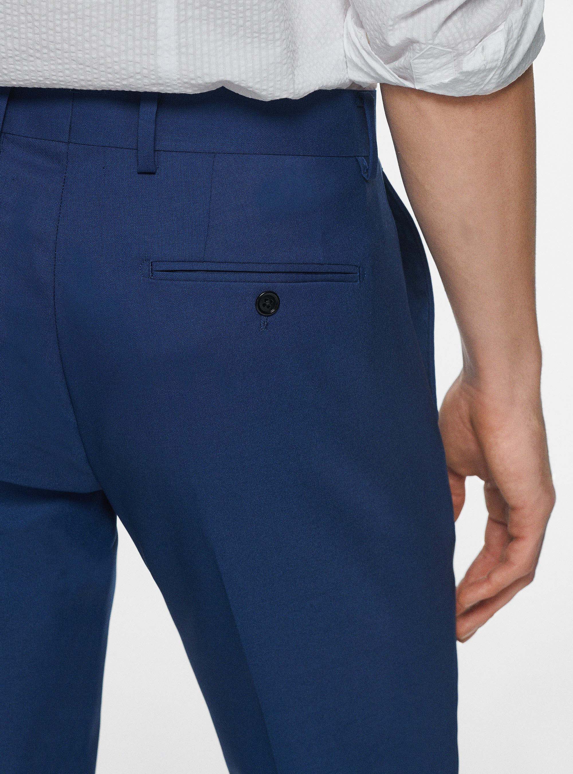 Pantalon en pure laine Vitale Barberis Canonico, ENCRE