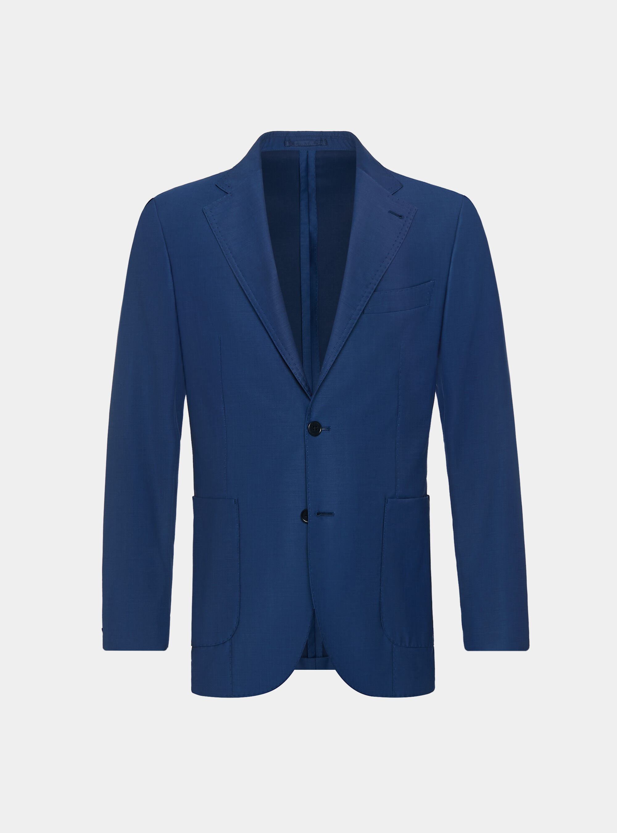Giacca in pura lana superfine 110's, BLU