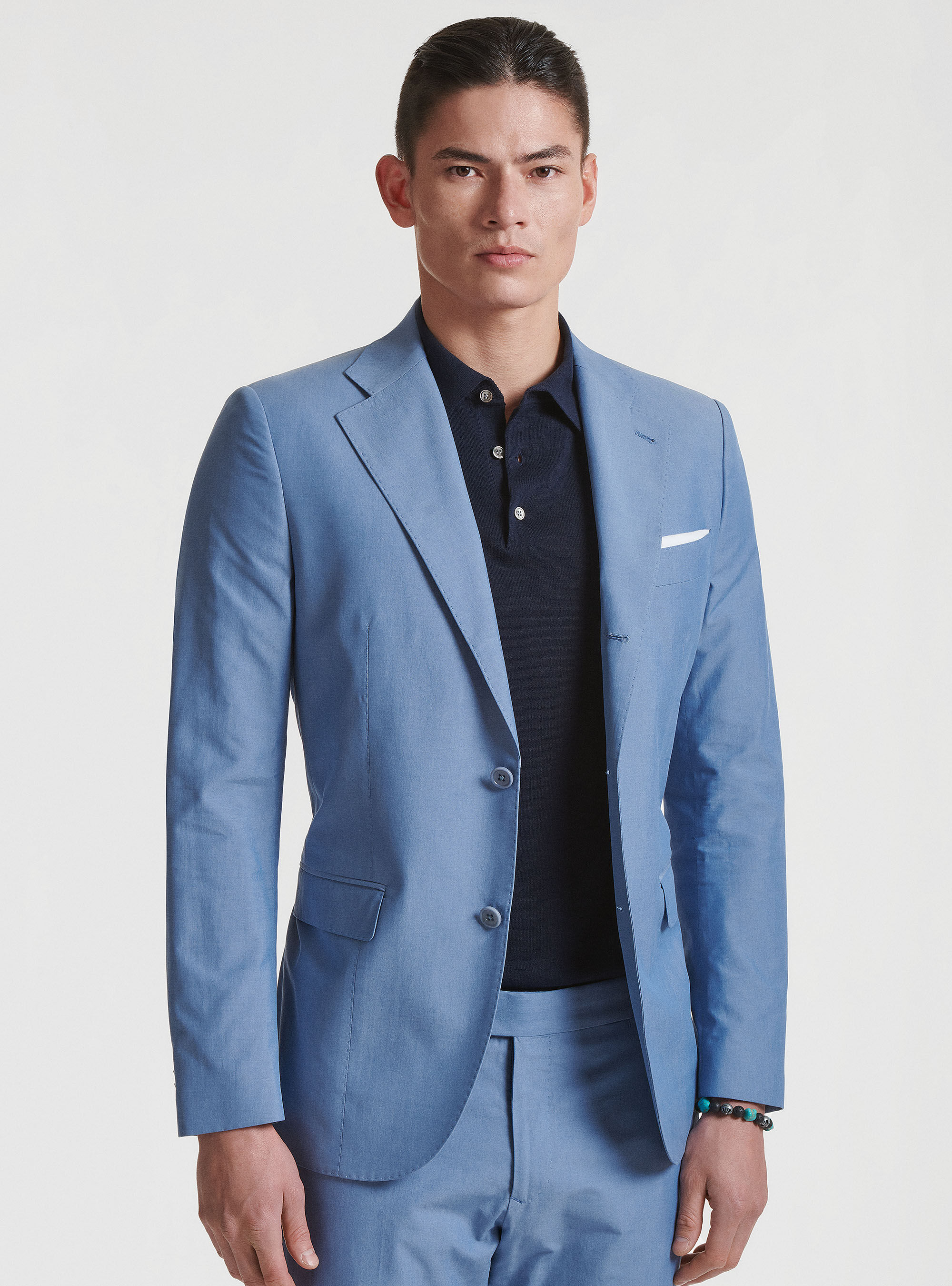 Veste de costume en coton m&eacute;lang&eacute; DUEMILAGORI