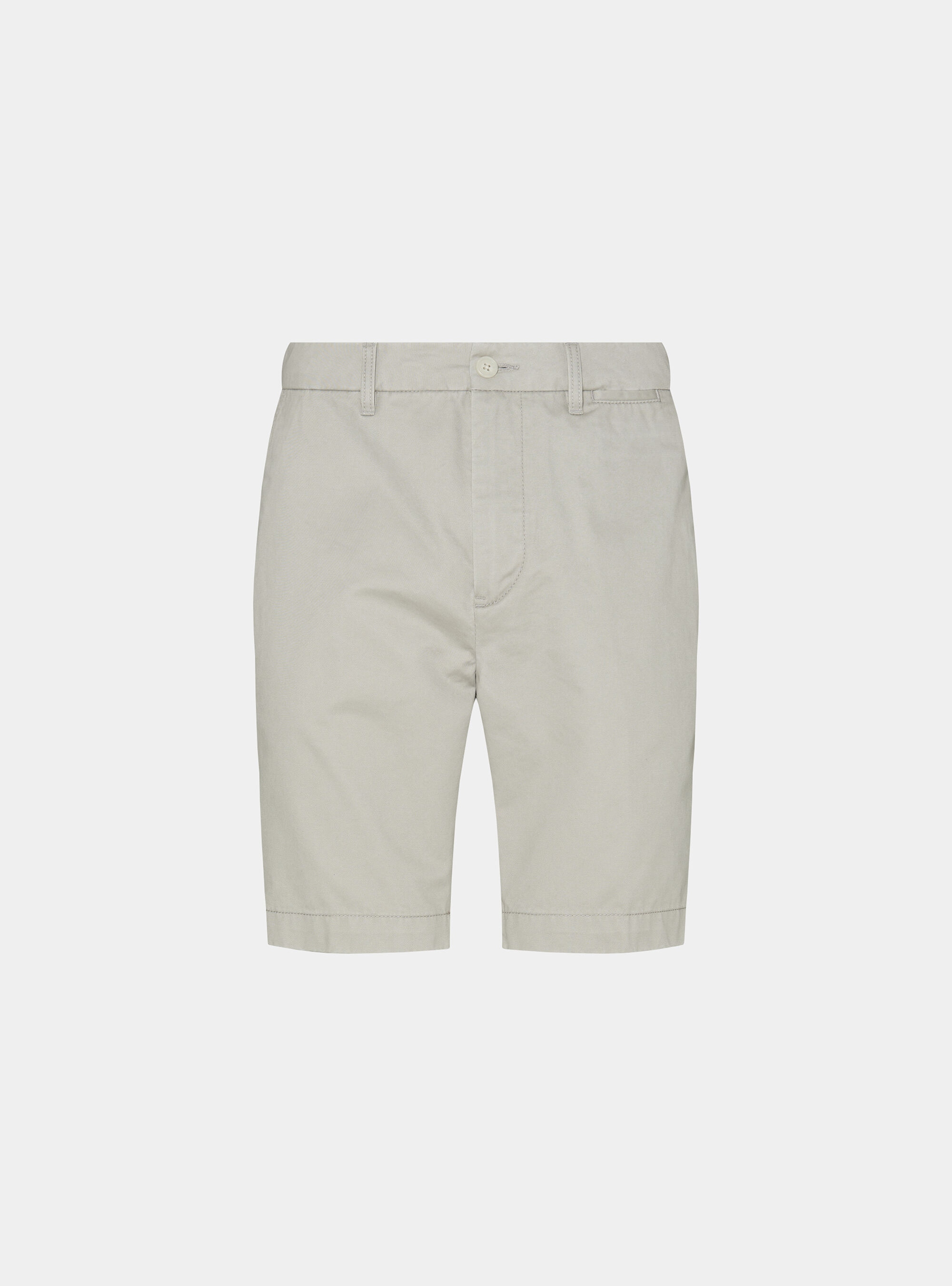 Cotton twill chino Bermuda shorts, ECRU