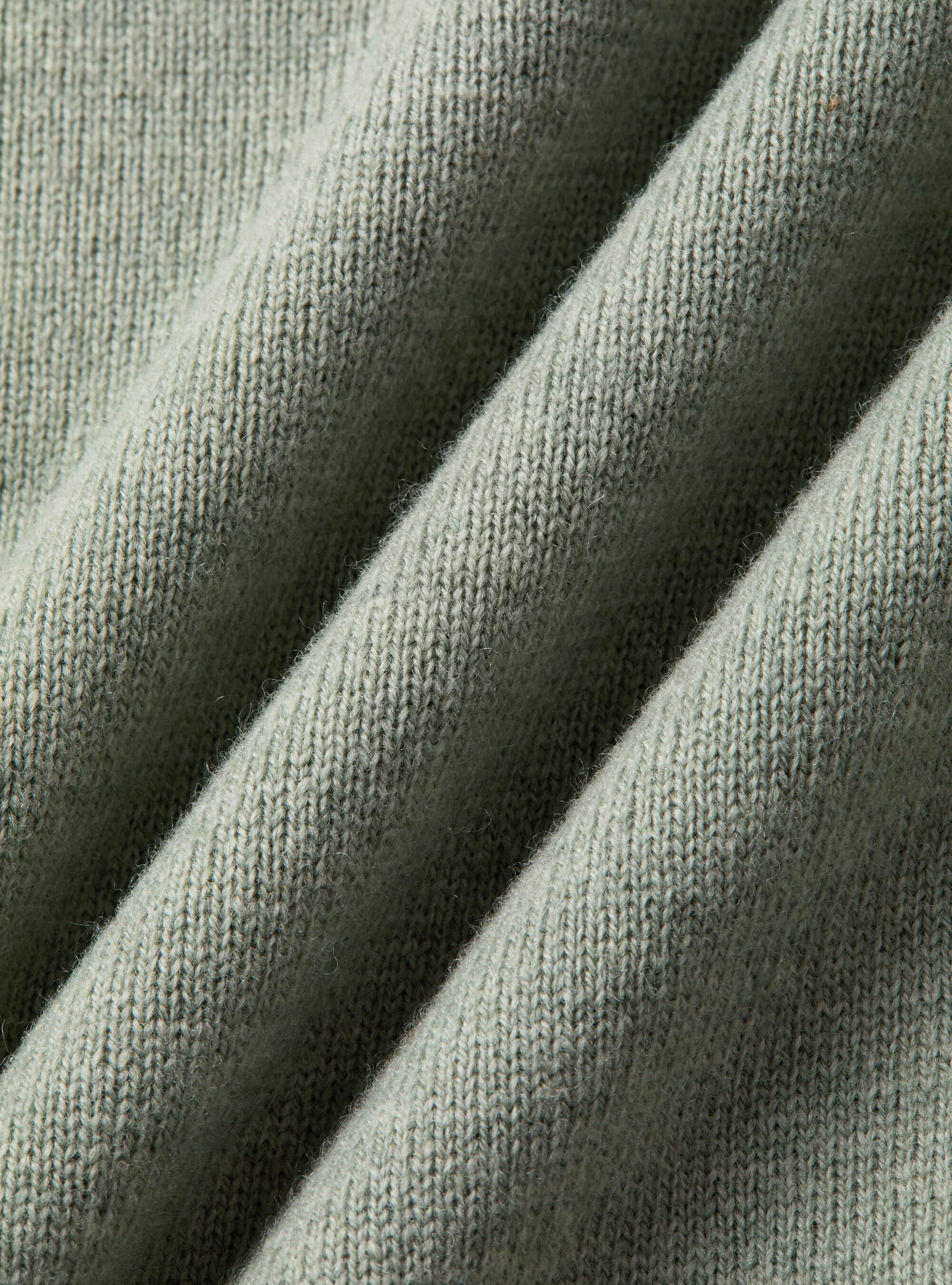 Maglia girocollo in lana lambswool e cashmere, VERDE GIADA 0655C