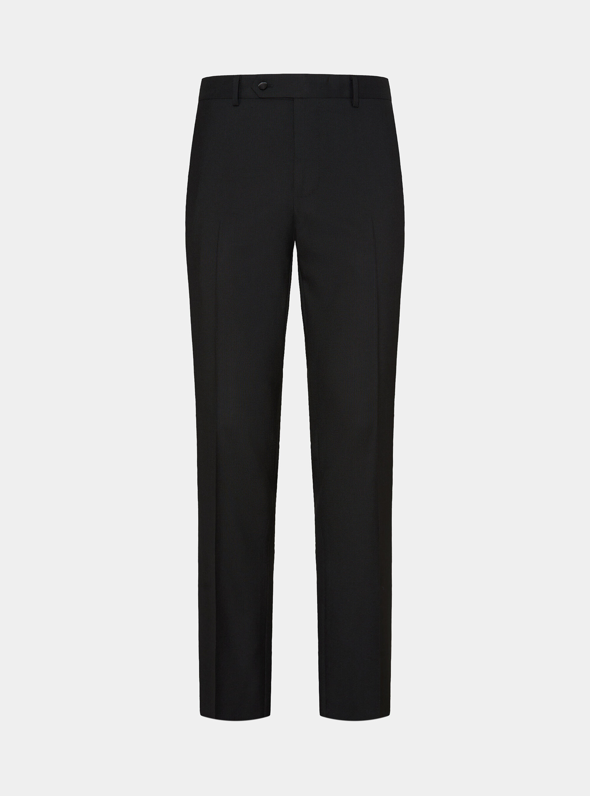 Pantaloni abito smoking in lana Vitale Barberis Canonico, NERO
