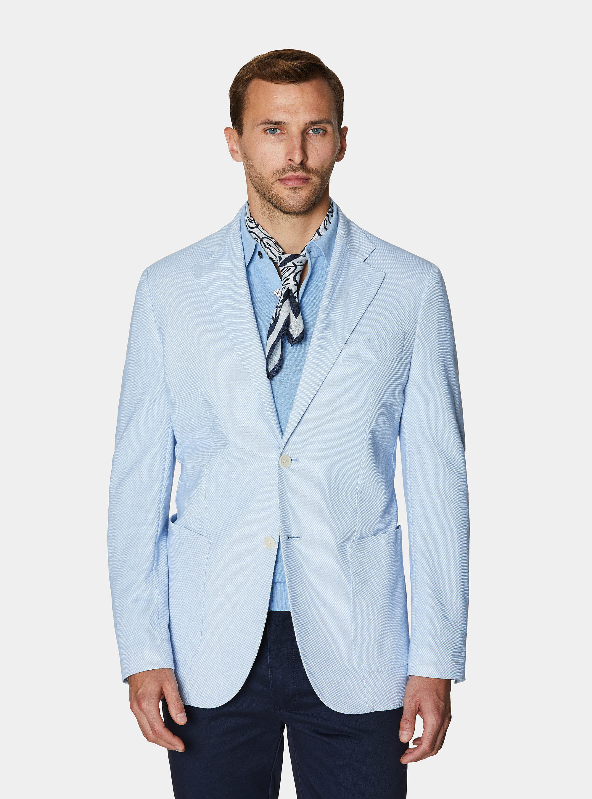 Jerseyjacke aus Baumwollmischung