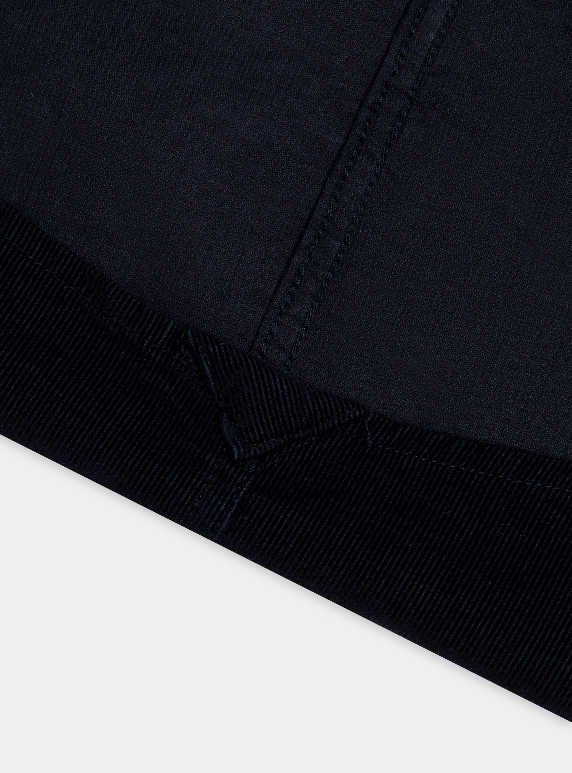 Cotton velvet button-down collar shirt, NAVY BLUE