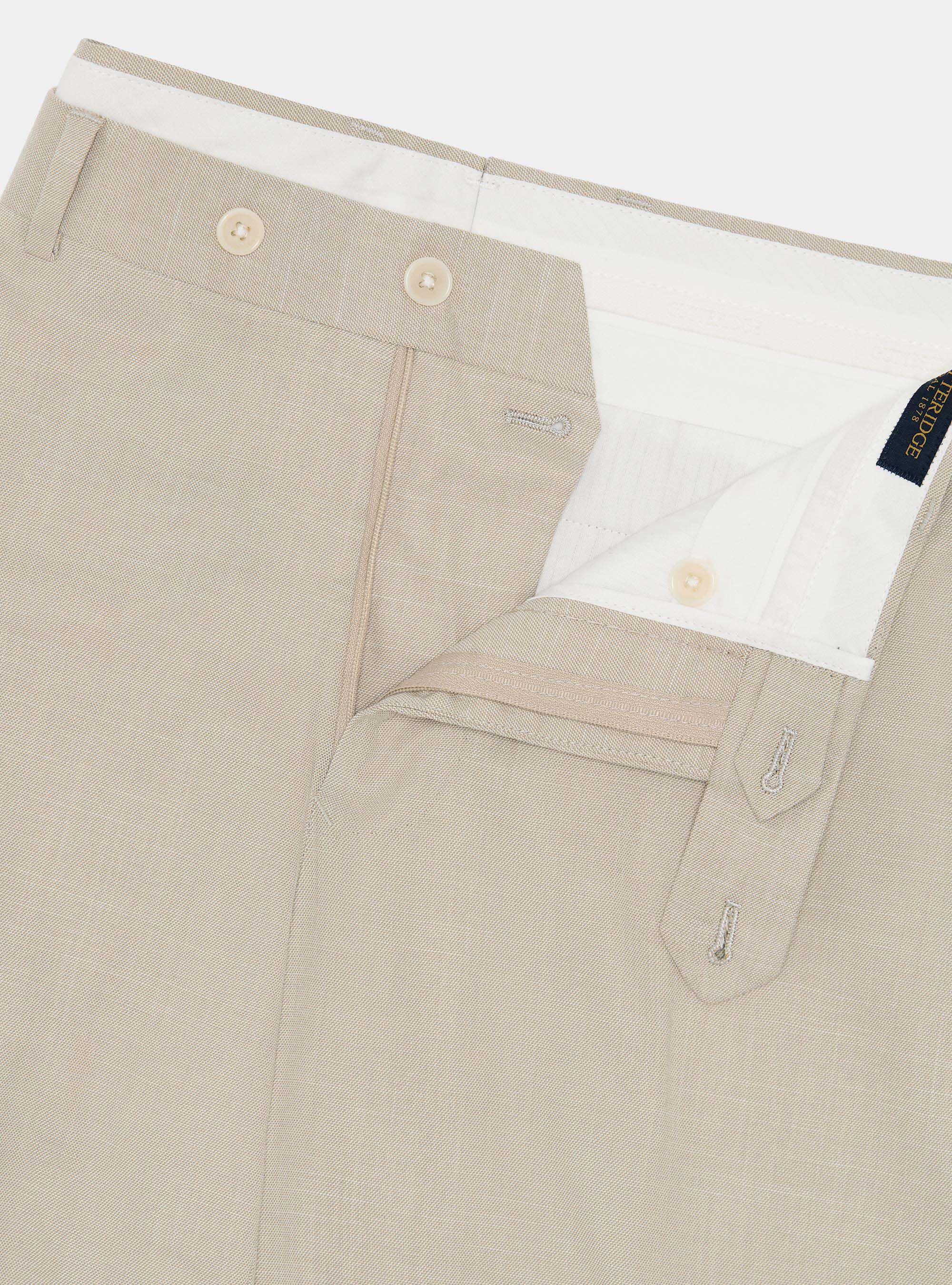 Hopsack suit trousers, SAND