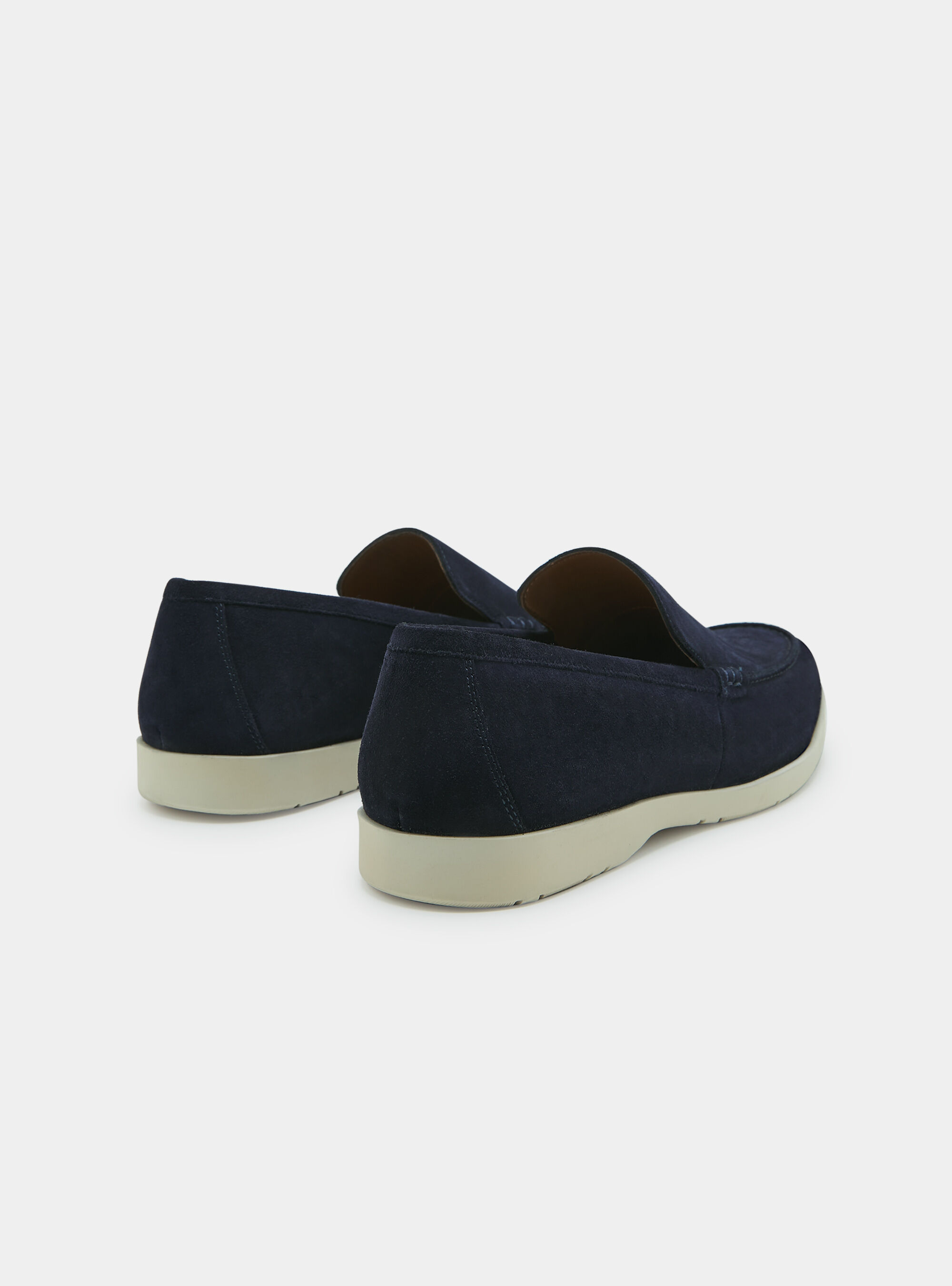 Mocasines de ante, AZUL MARINO