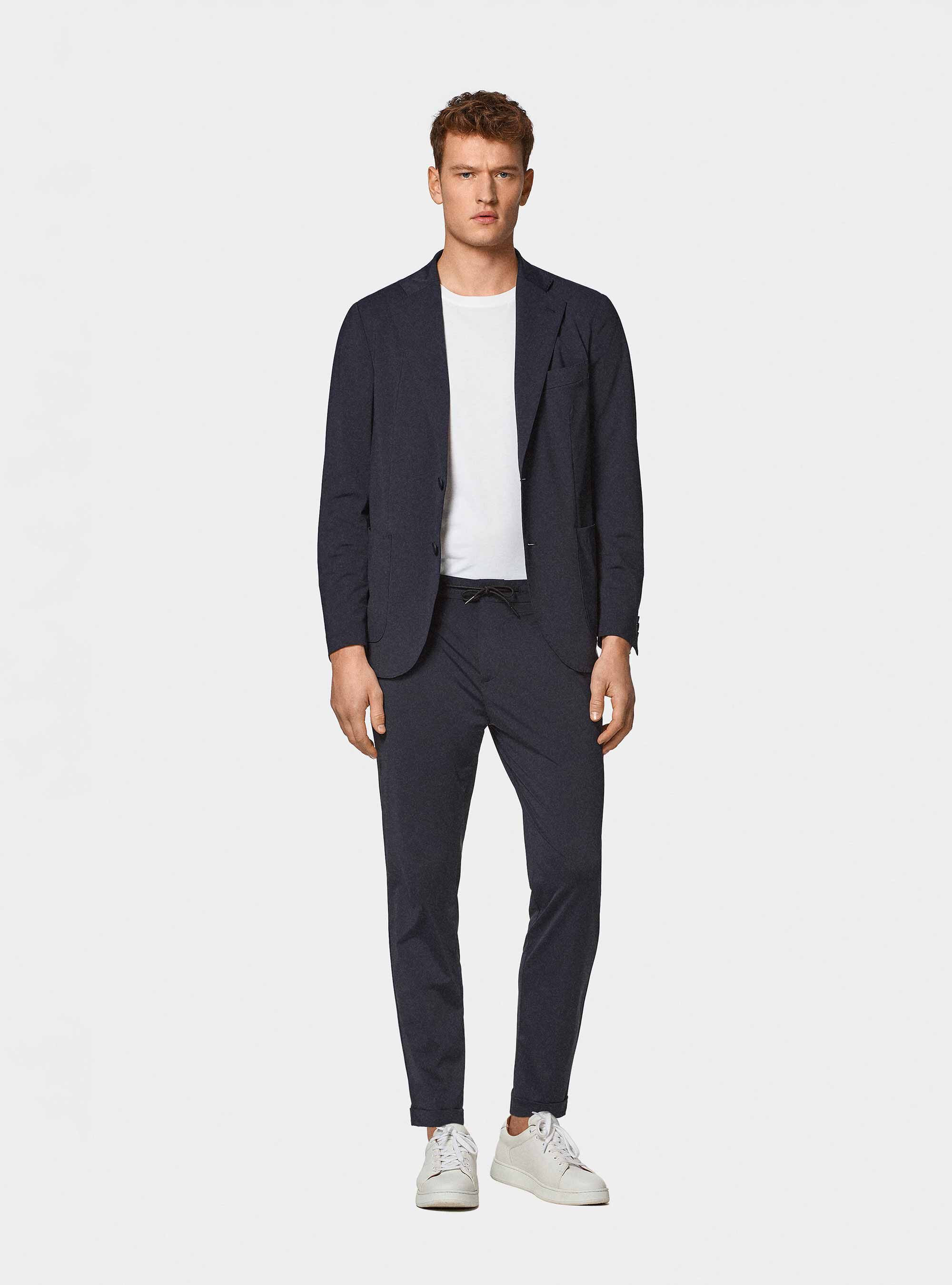 Giacca GT01 in jersey elasticizzato, BLU NAVY
