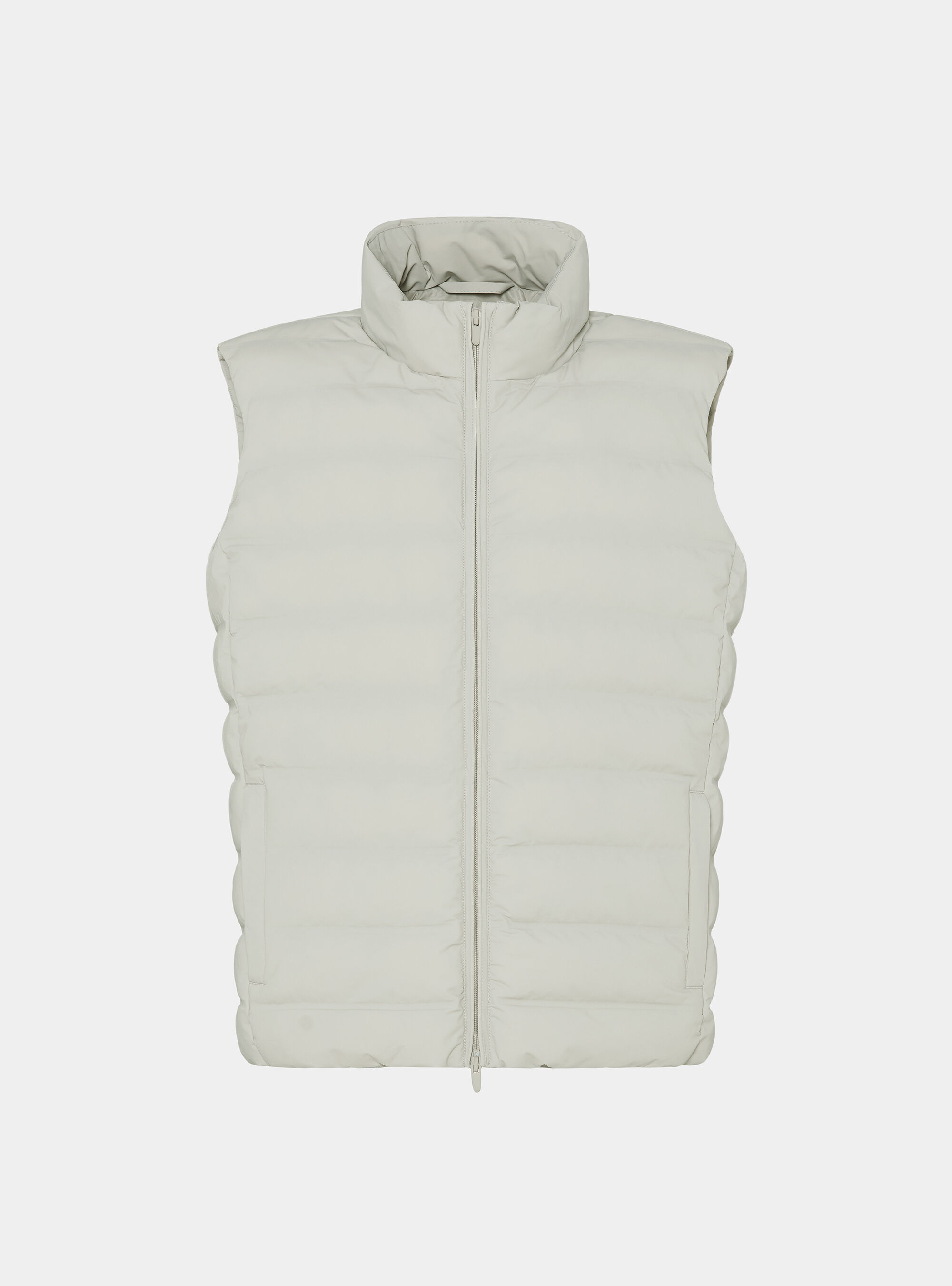 Quilted sleeveless, ECRU
