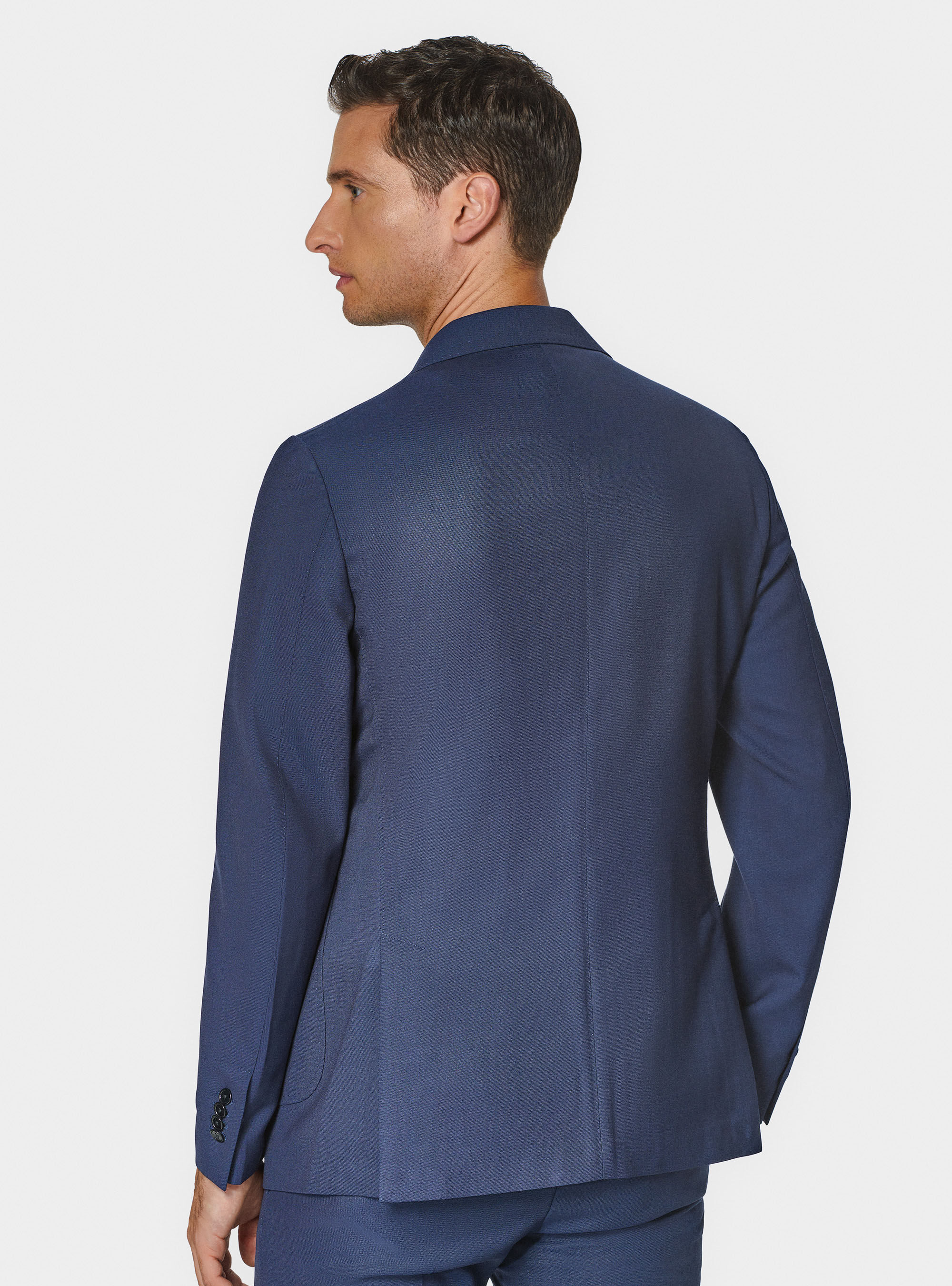 Cerruti pure wool travel suit blazer, NAVY BLUE