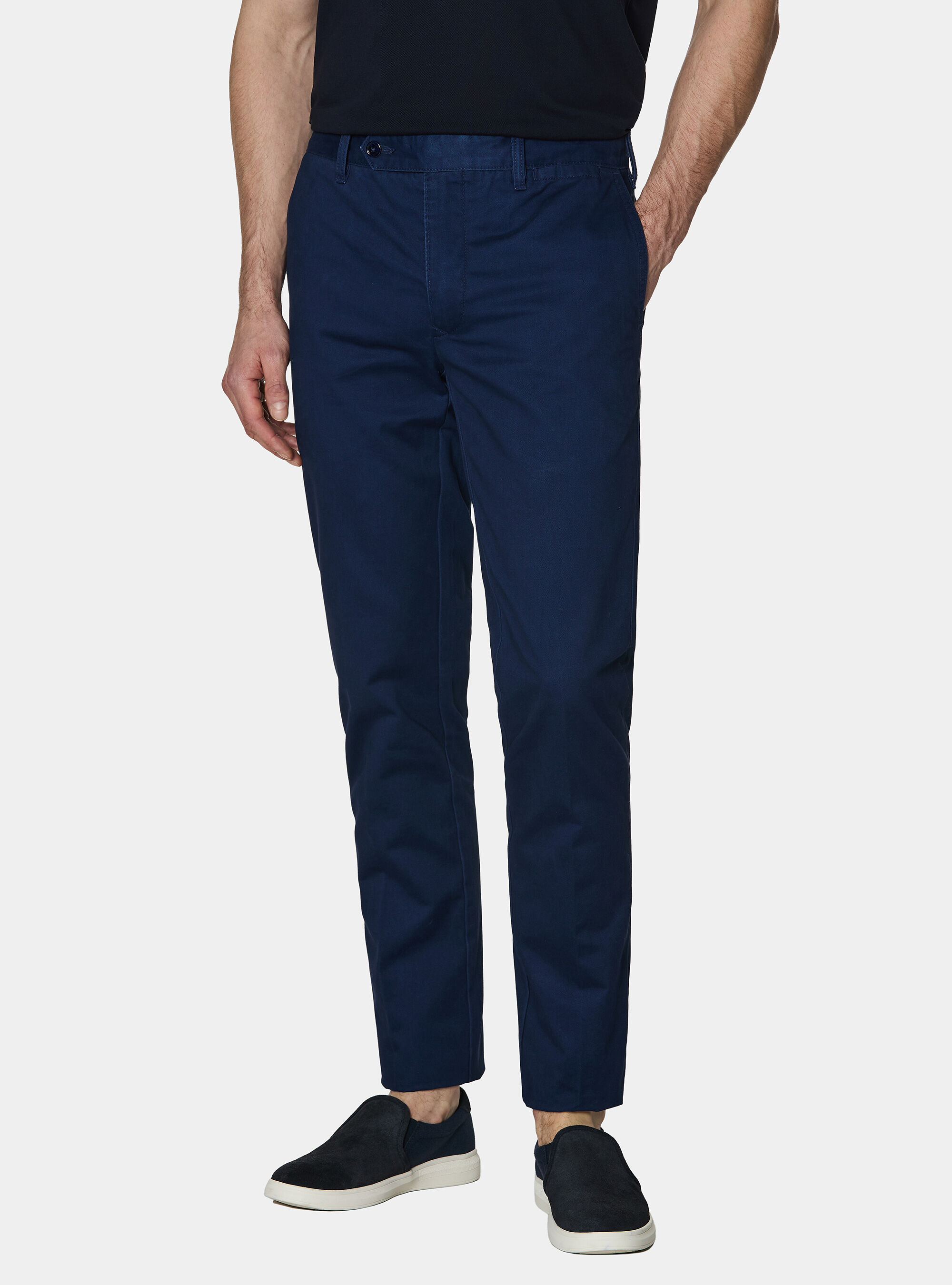 Cotton twill chino trousers