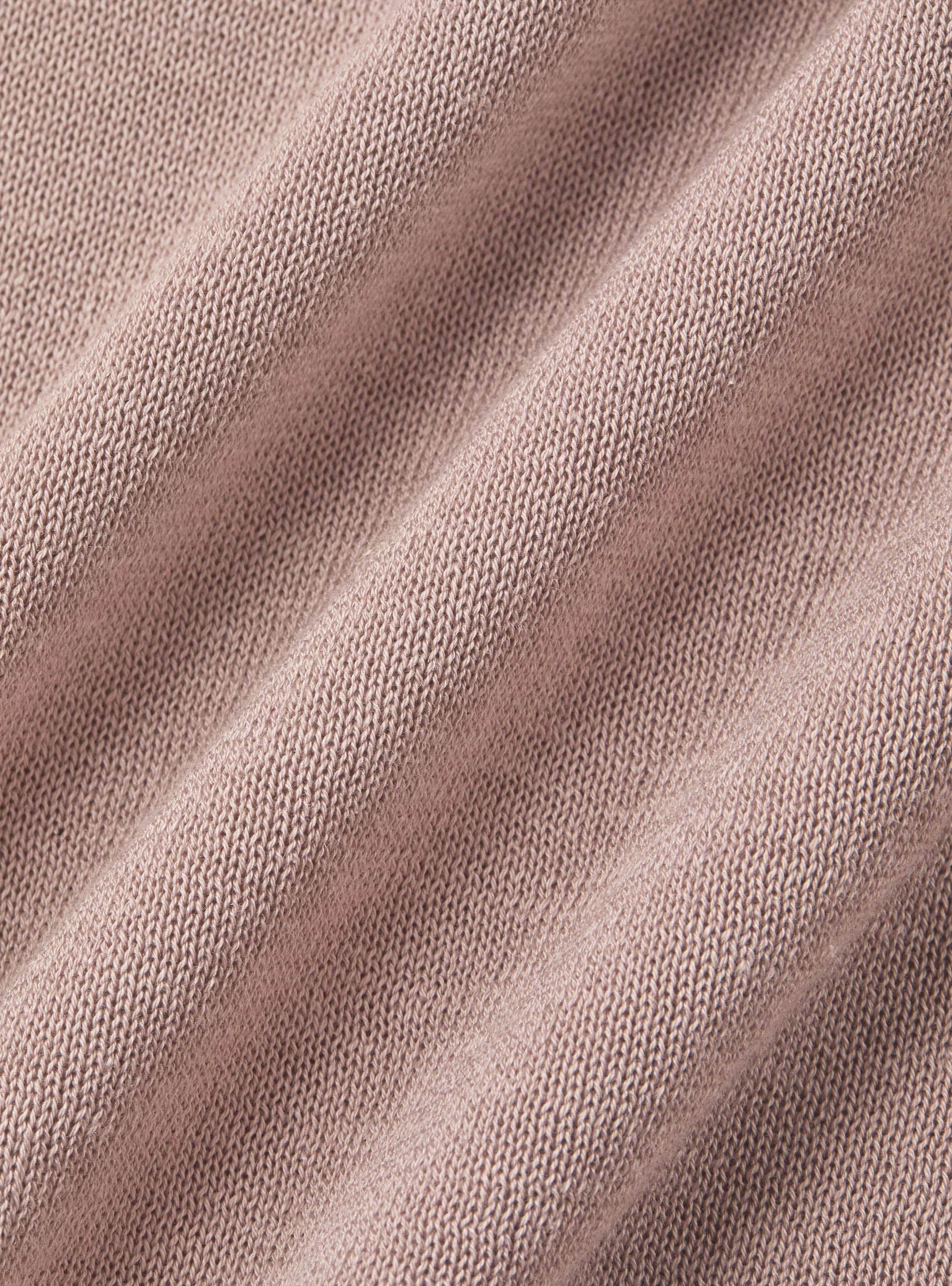 Cotton and silk polo shirt, 0441C ROSA SCURO