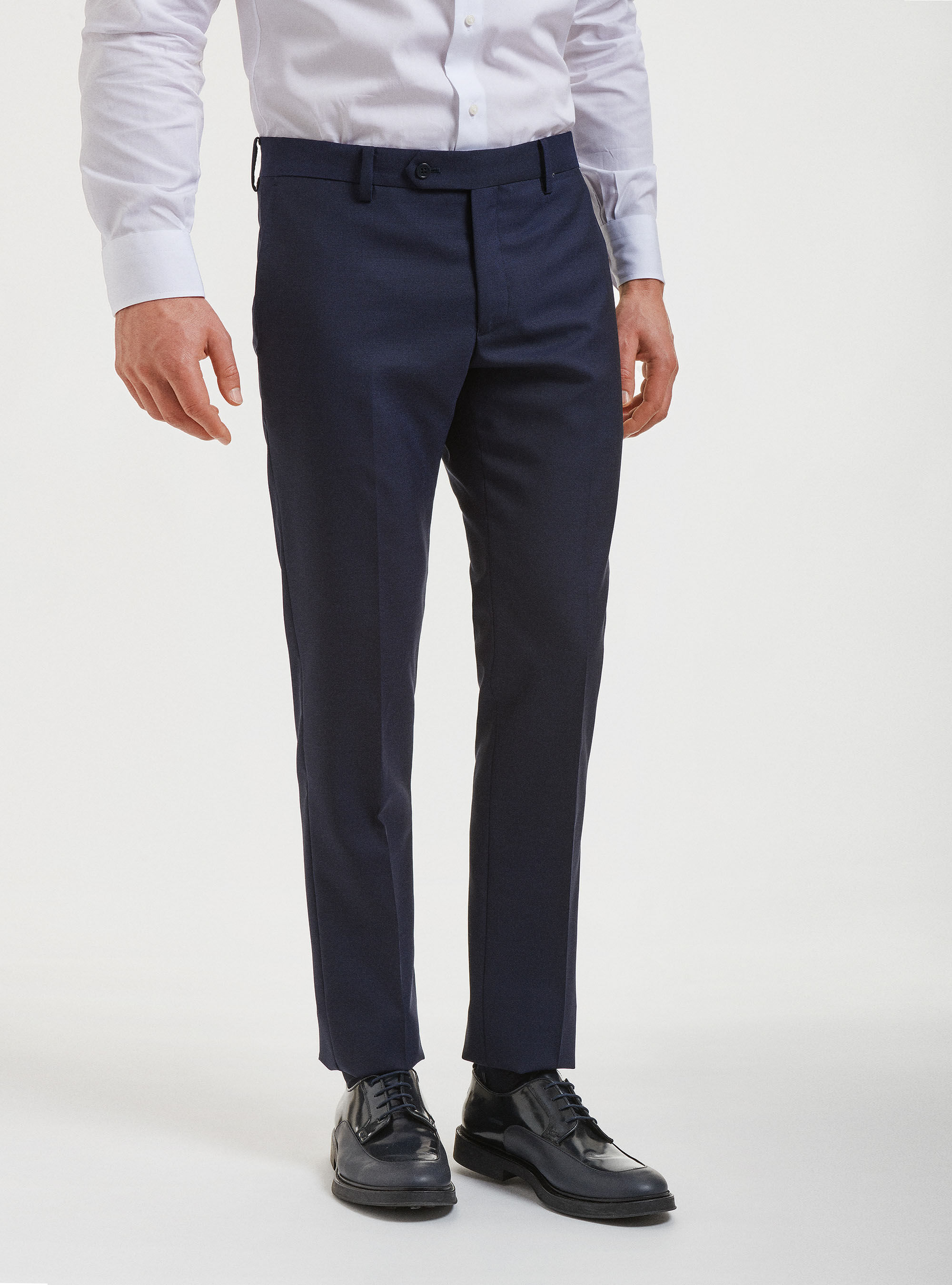 Pantalones de traje de pura lana Vitale Barberis Canonico