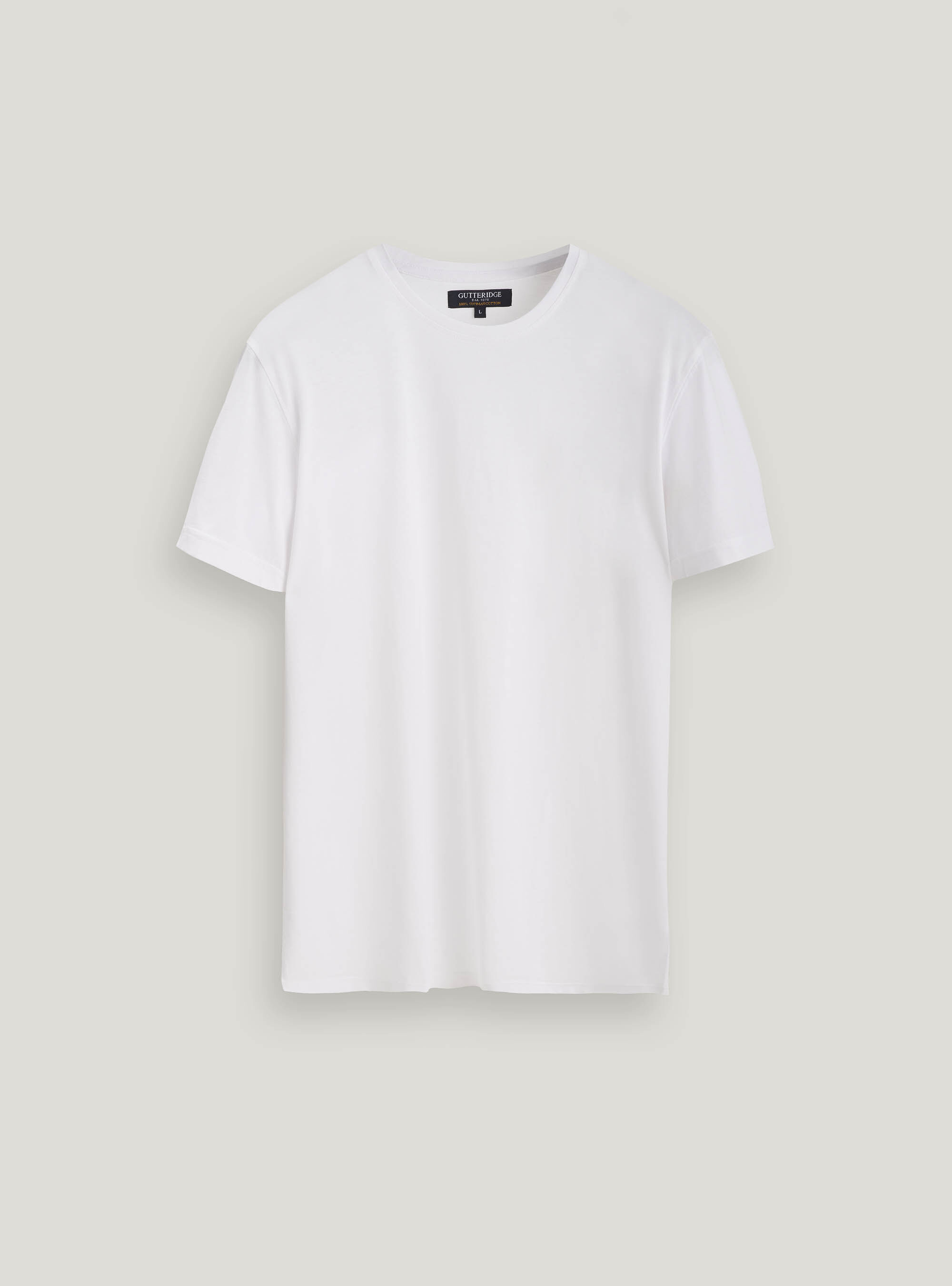 Supima cotton jersey t-shirt, WHITE