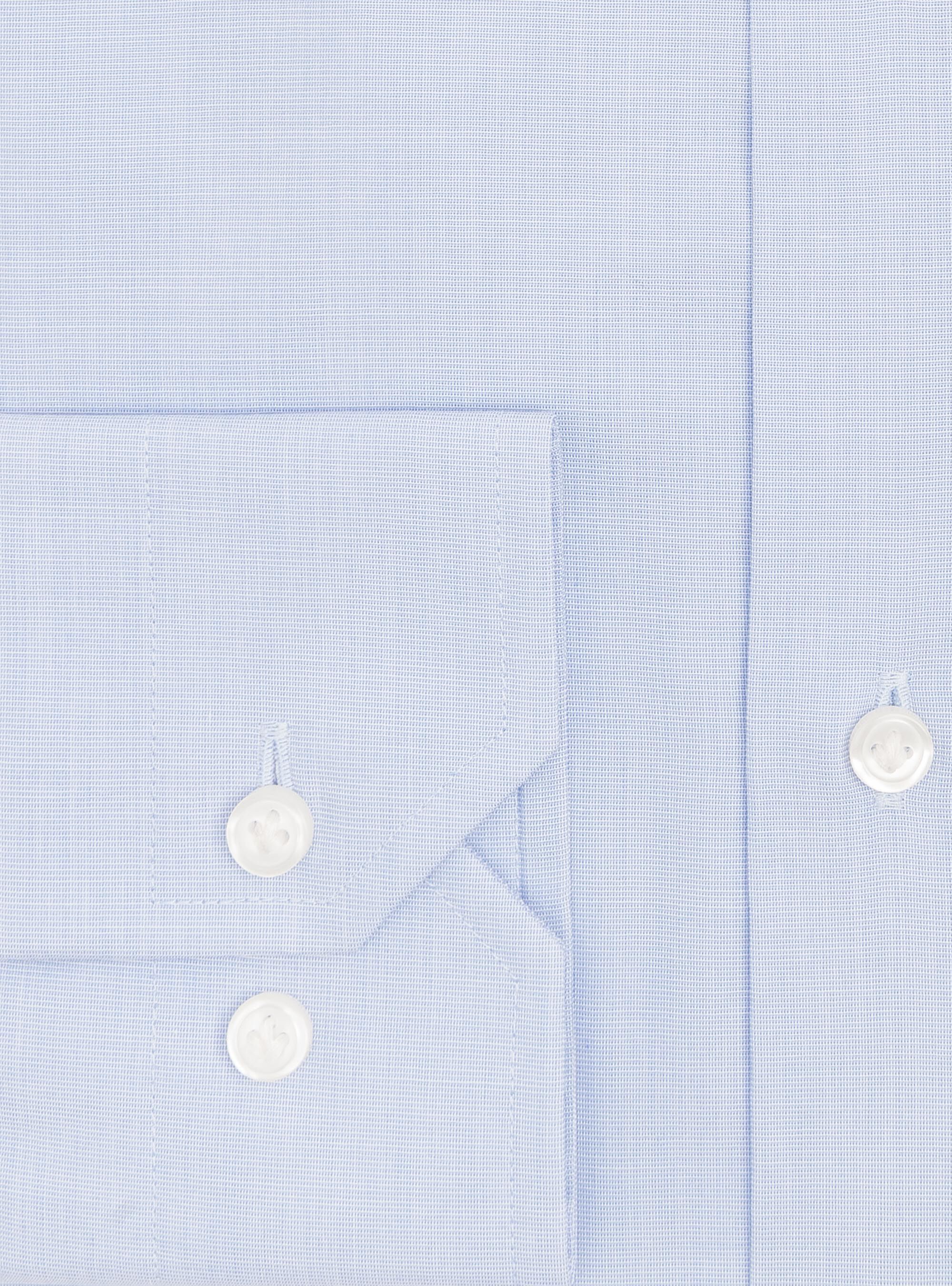 Chemise fil &agrave; fil avec col semi-fran&ccedil;ais, BLEU CIEL