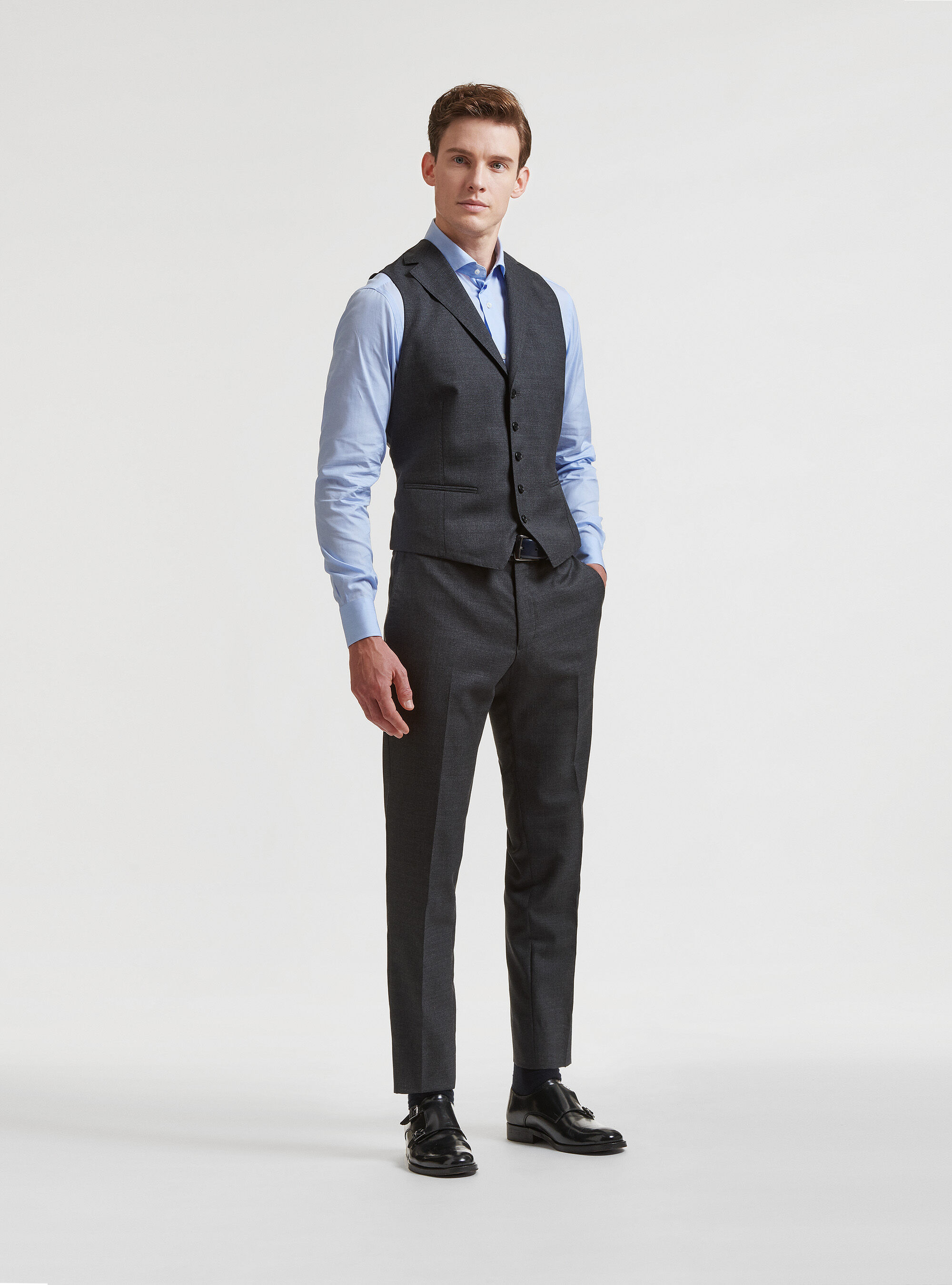 Vitale Barberis Canonico Pure Wool Waistcoat
