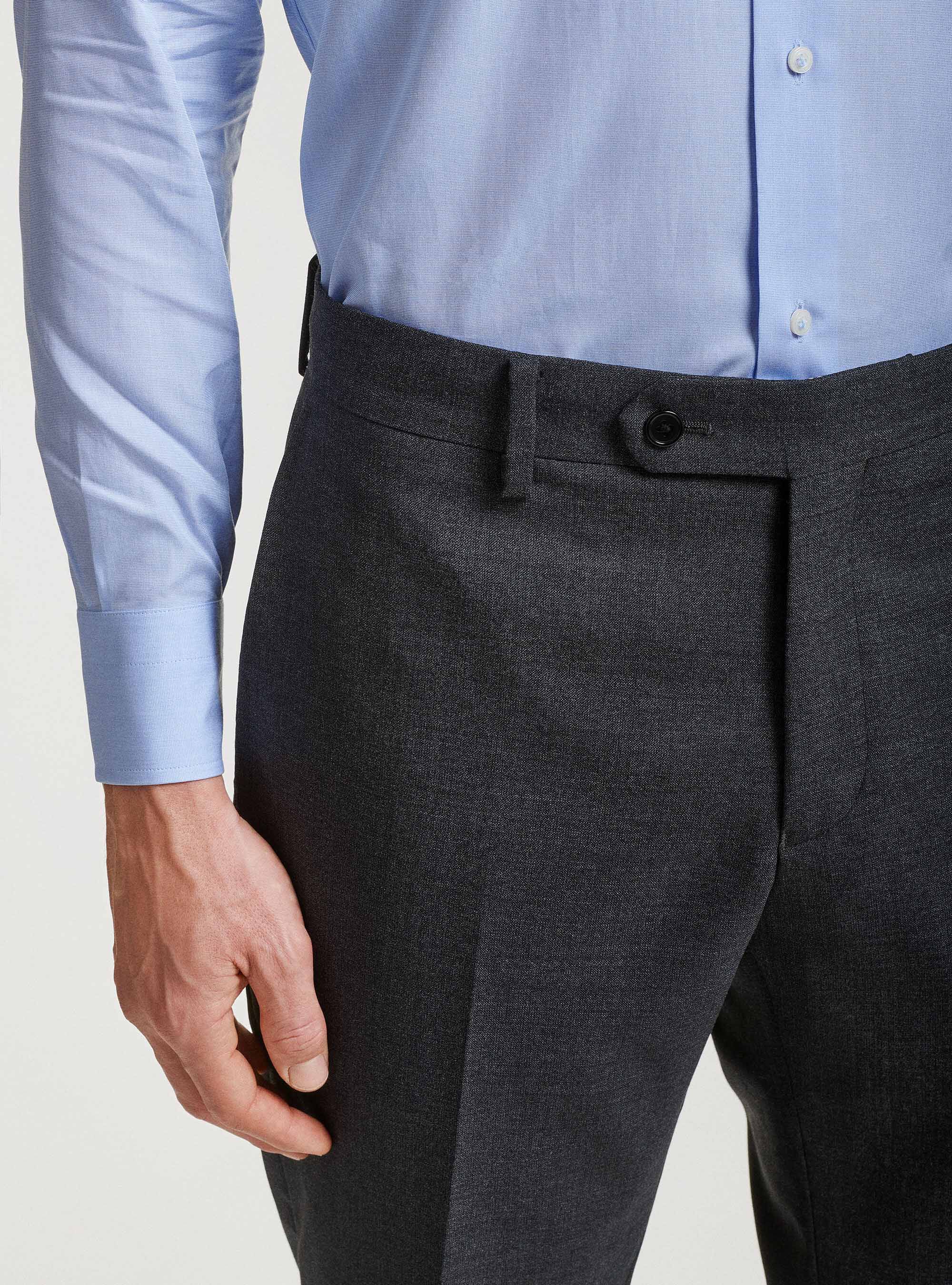 Anzughose aus reiner Wolle Vitale Barberis Canonico, ASFALTO 0115C