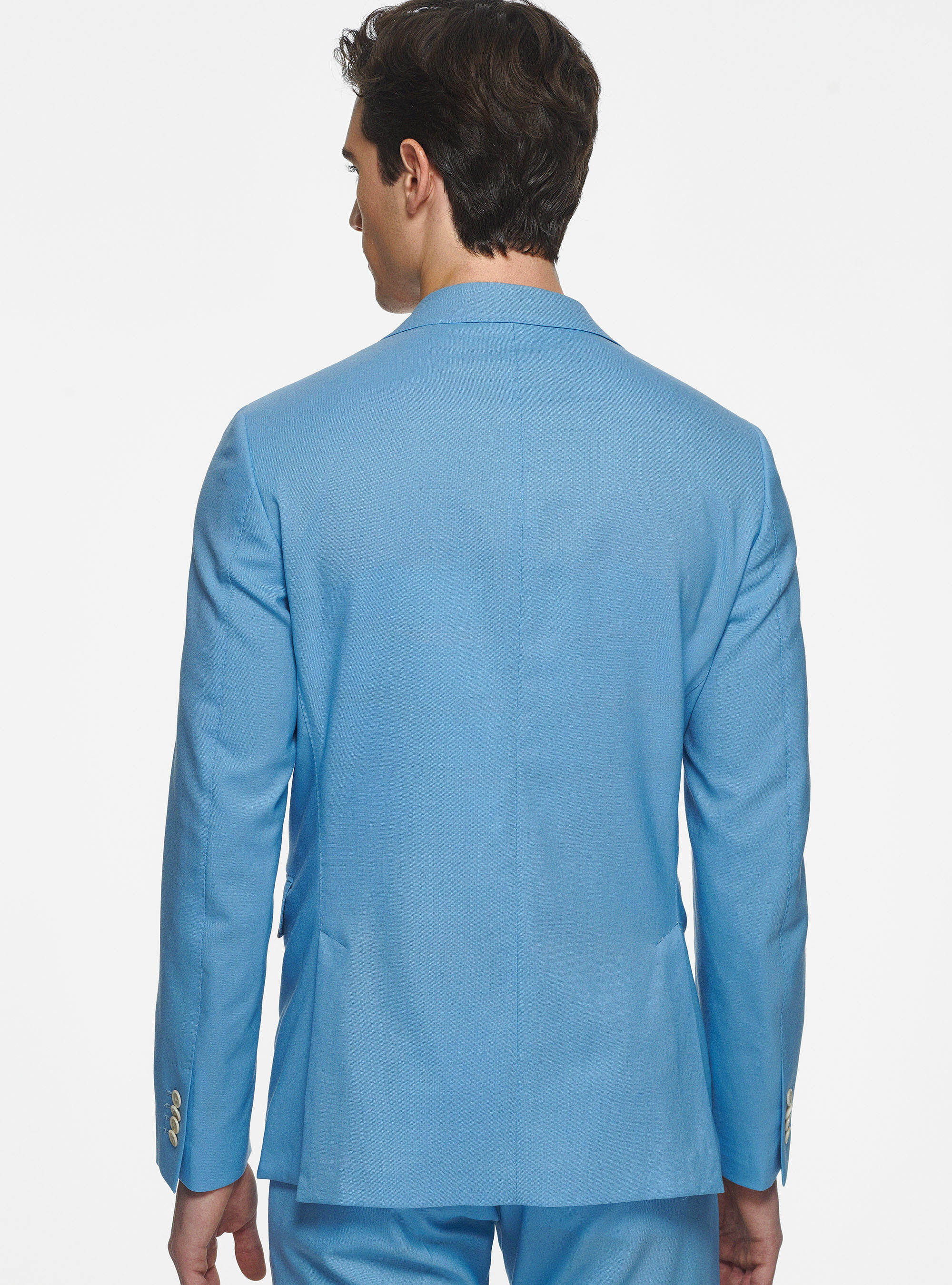 Veste en pure laine Vitale Barberis Canonico, BLEU CIEL