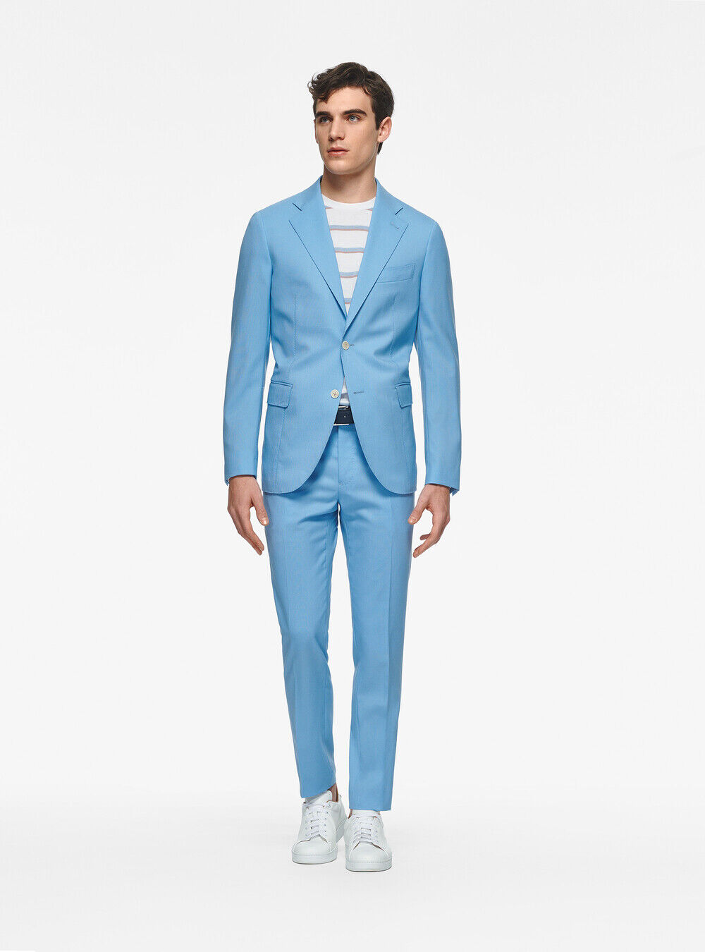 Veste en pure laine Vitale Barberis Canonico, BLEU CIEL