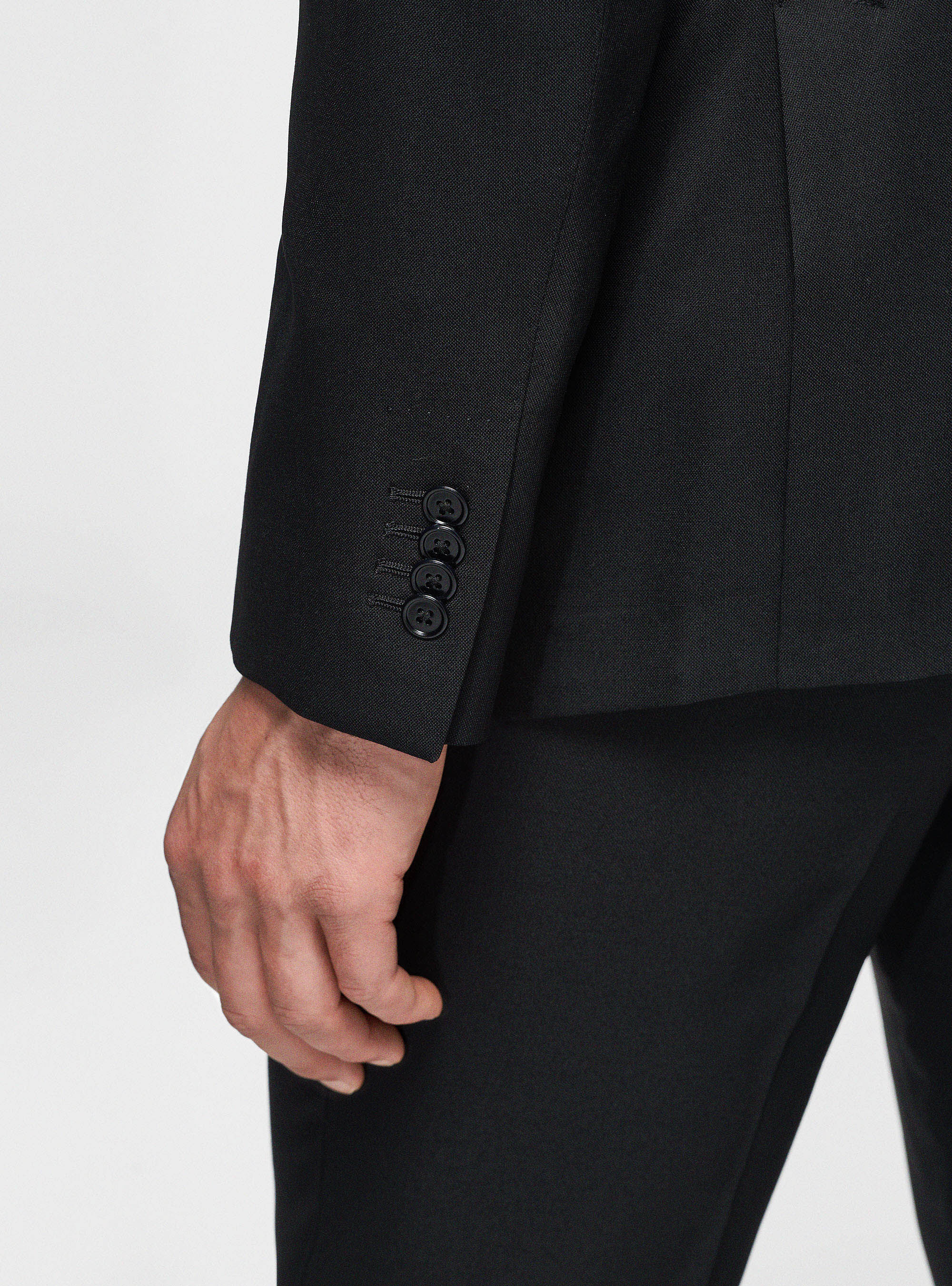 Veste en pure laine Vitale Barberis Canonico, NOIR