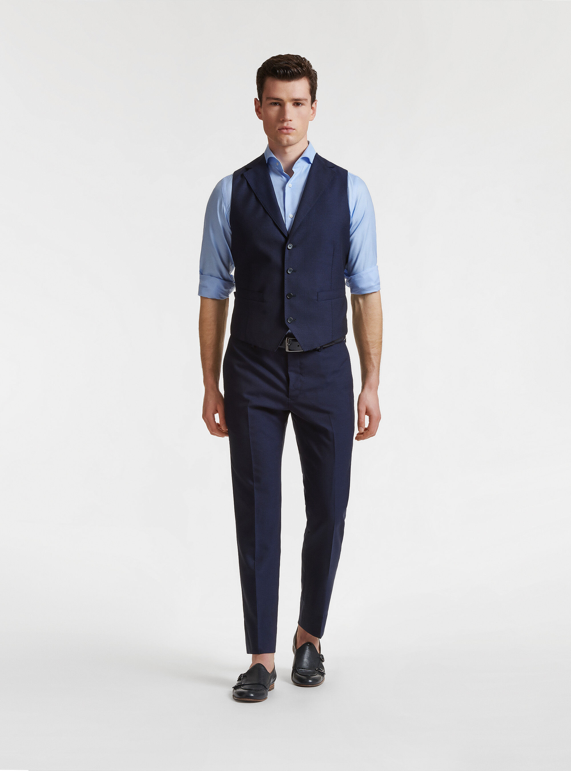 Vitale Barberis Canonico pure wool waistcoat