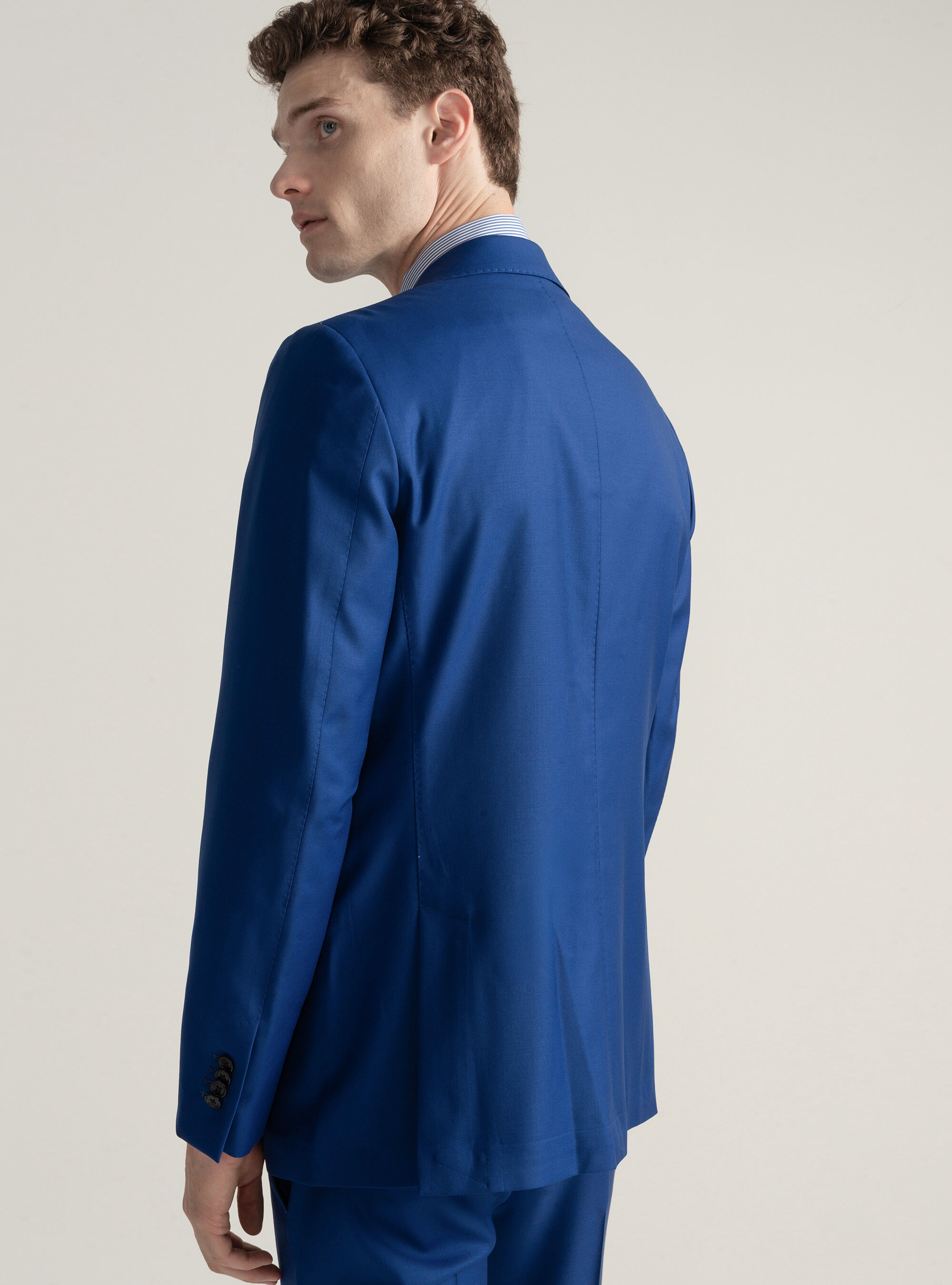 Pure wool suit blazer Vitale Barberis Canonico, BLUE ROYAL
