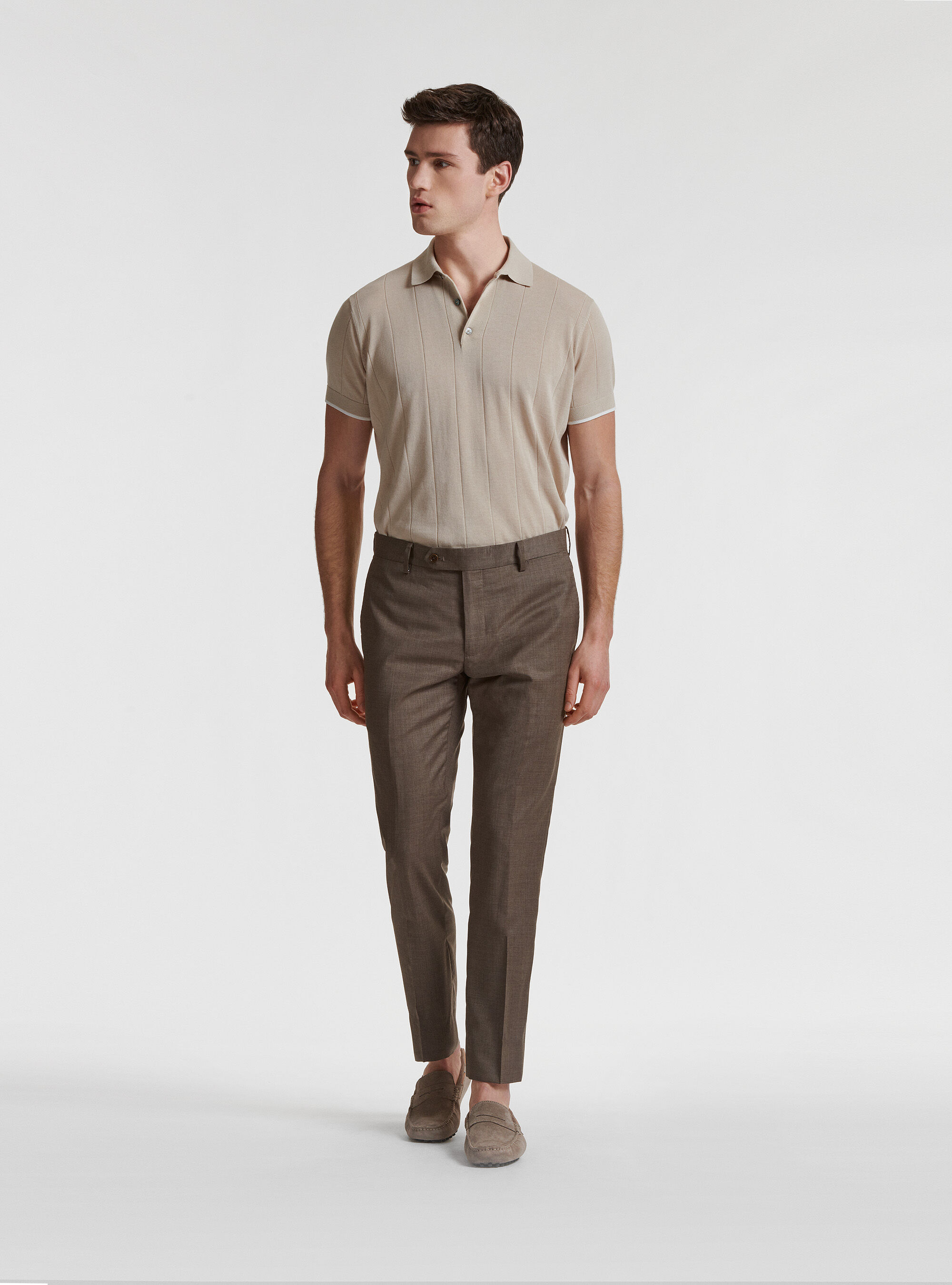 Pantaloni per abito in pura lana superfine 130's Reda
