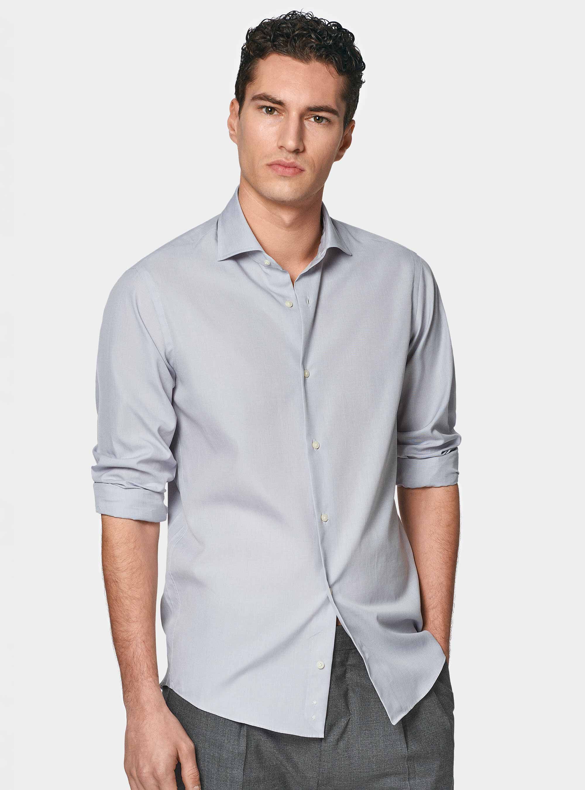 Cotton fil a fil shirt