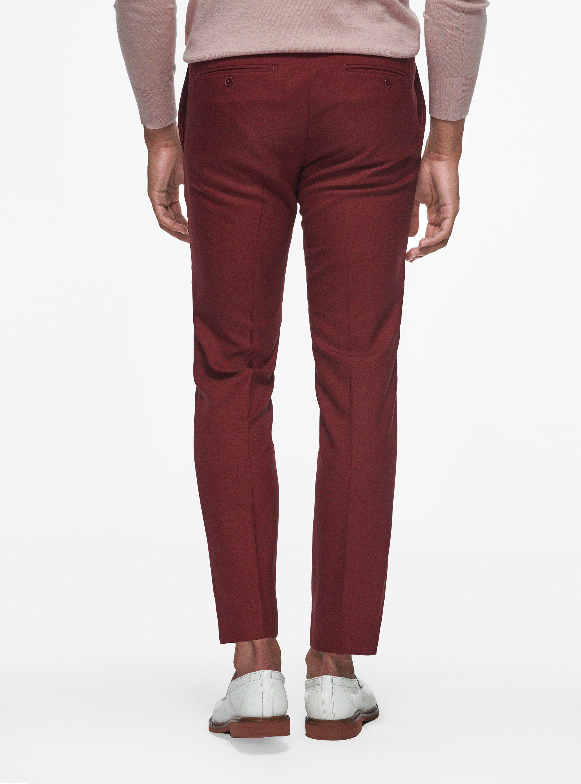 Pantalon en pure laine Vitale Barberis Canonico, BORDEAUX