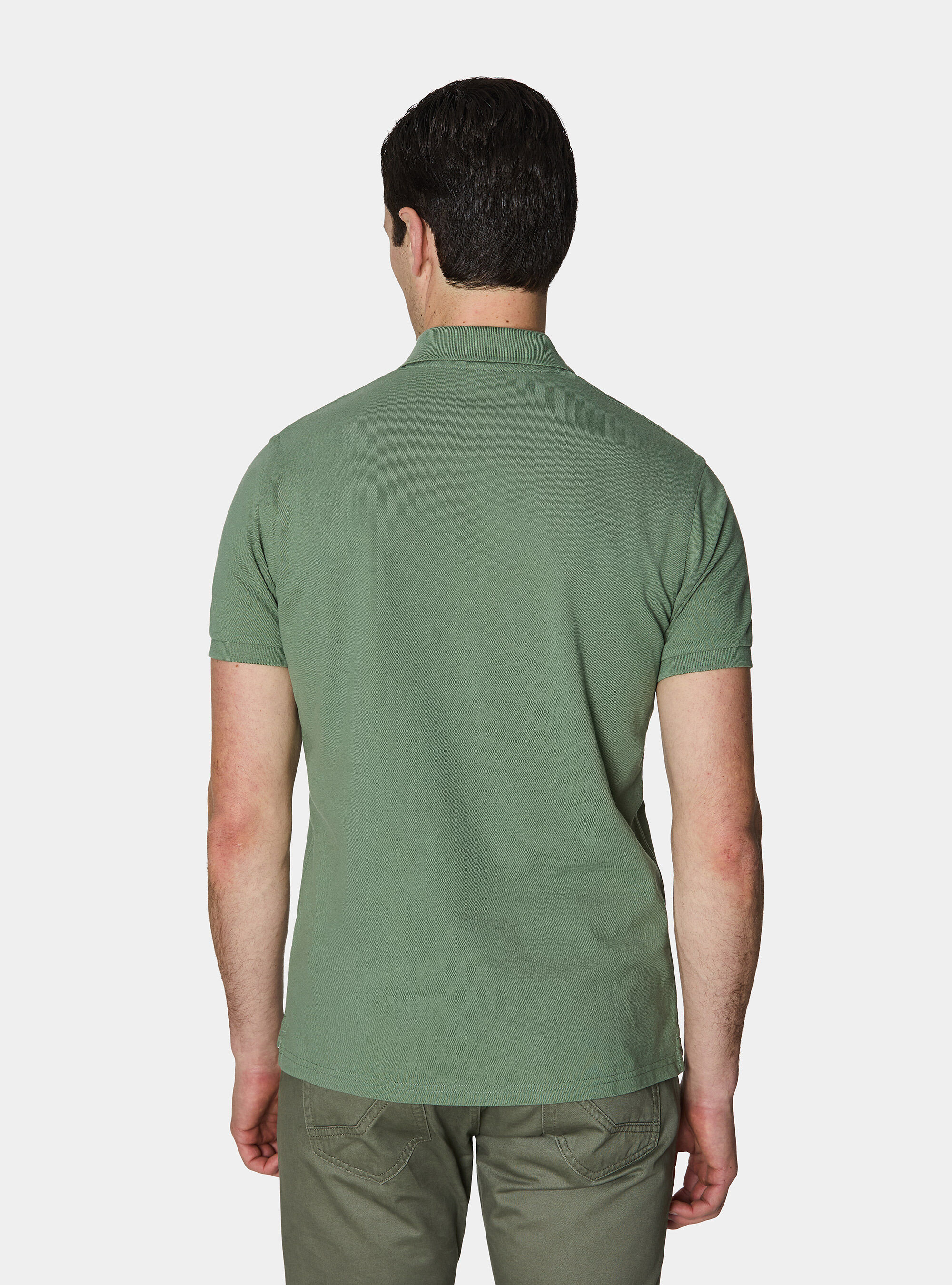 Klassisches Piqu&eacute;-Poloshirt, VERDE SALVIA 0604C