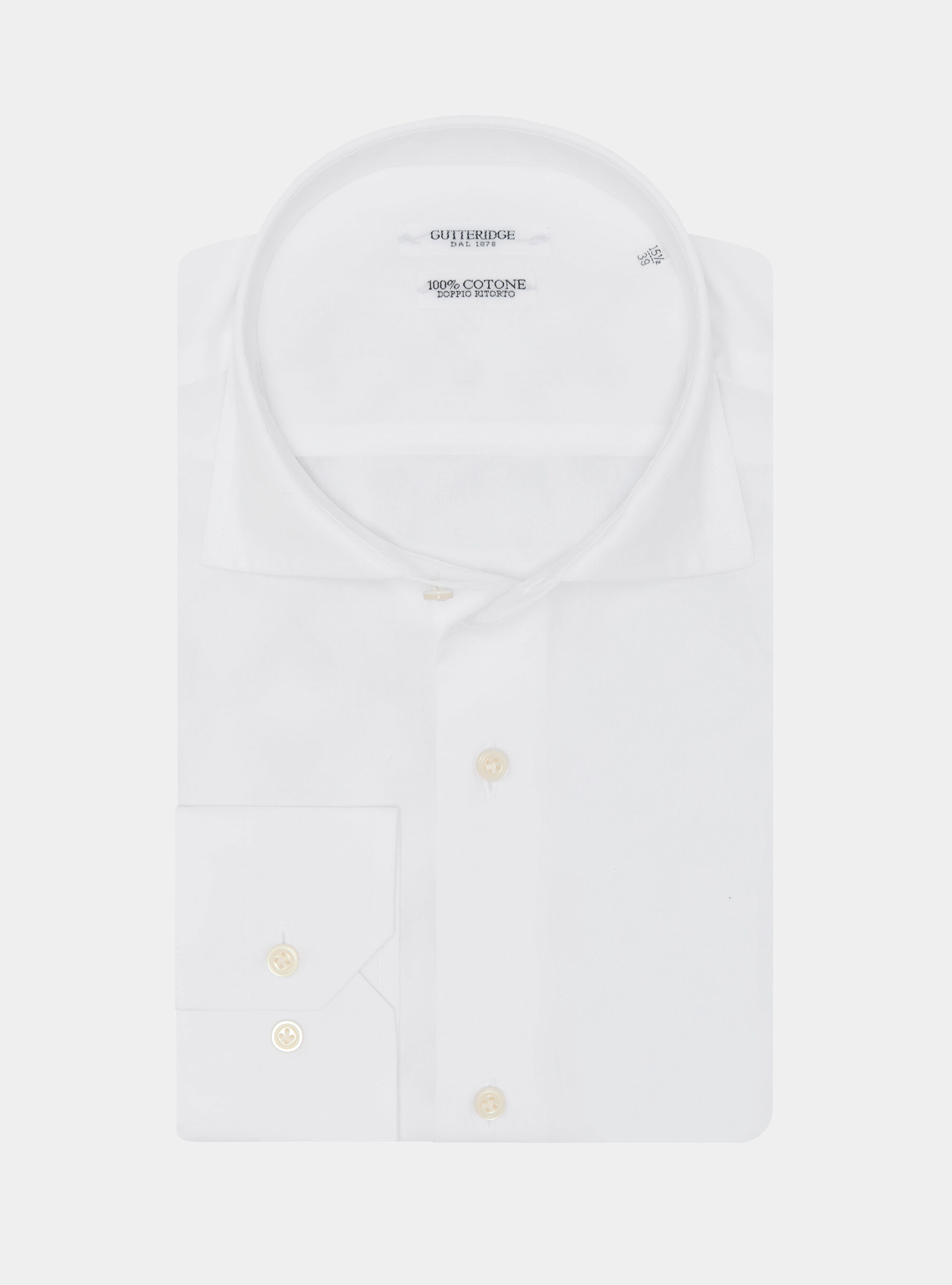 Cotton shirt fil a fil, WHITE