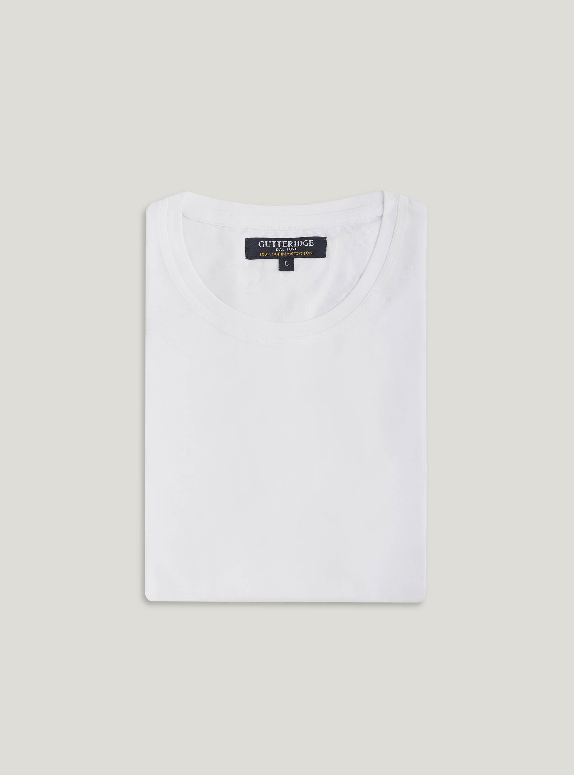 Supima cotton jersey t-shirt, WHITE
