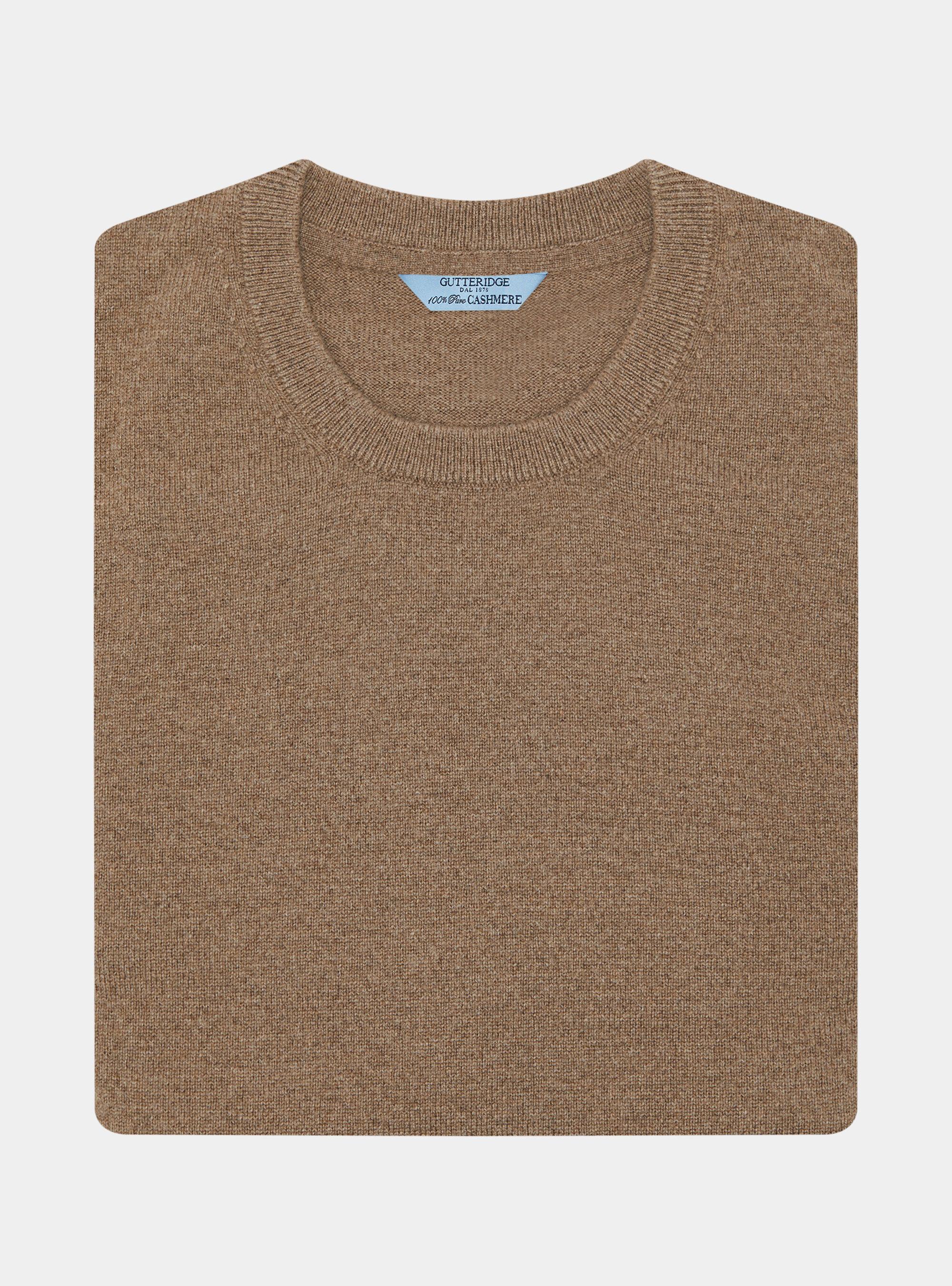Cashmere crew-neck sweater, MUD