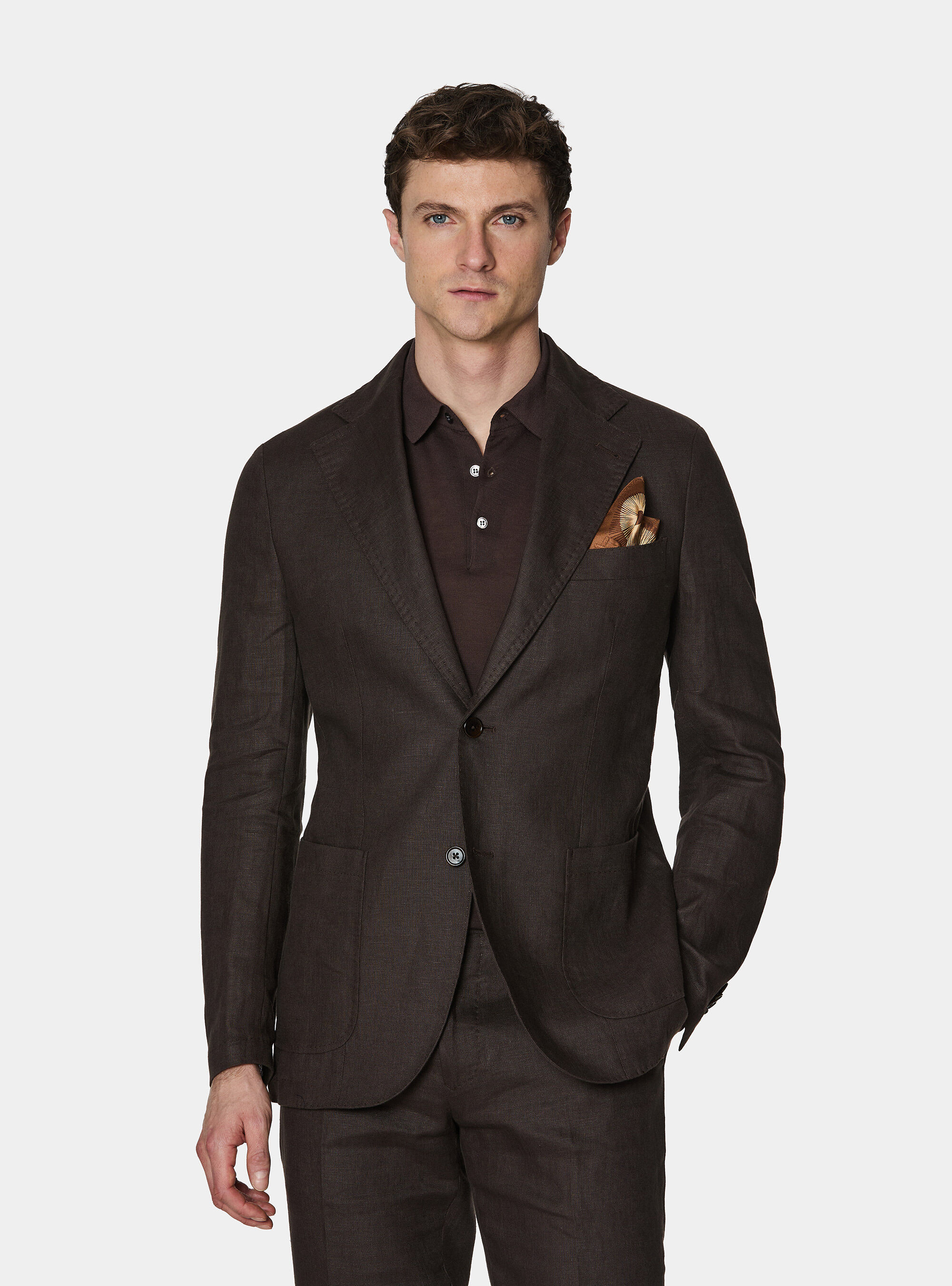 Pure linen suit blazer