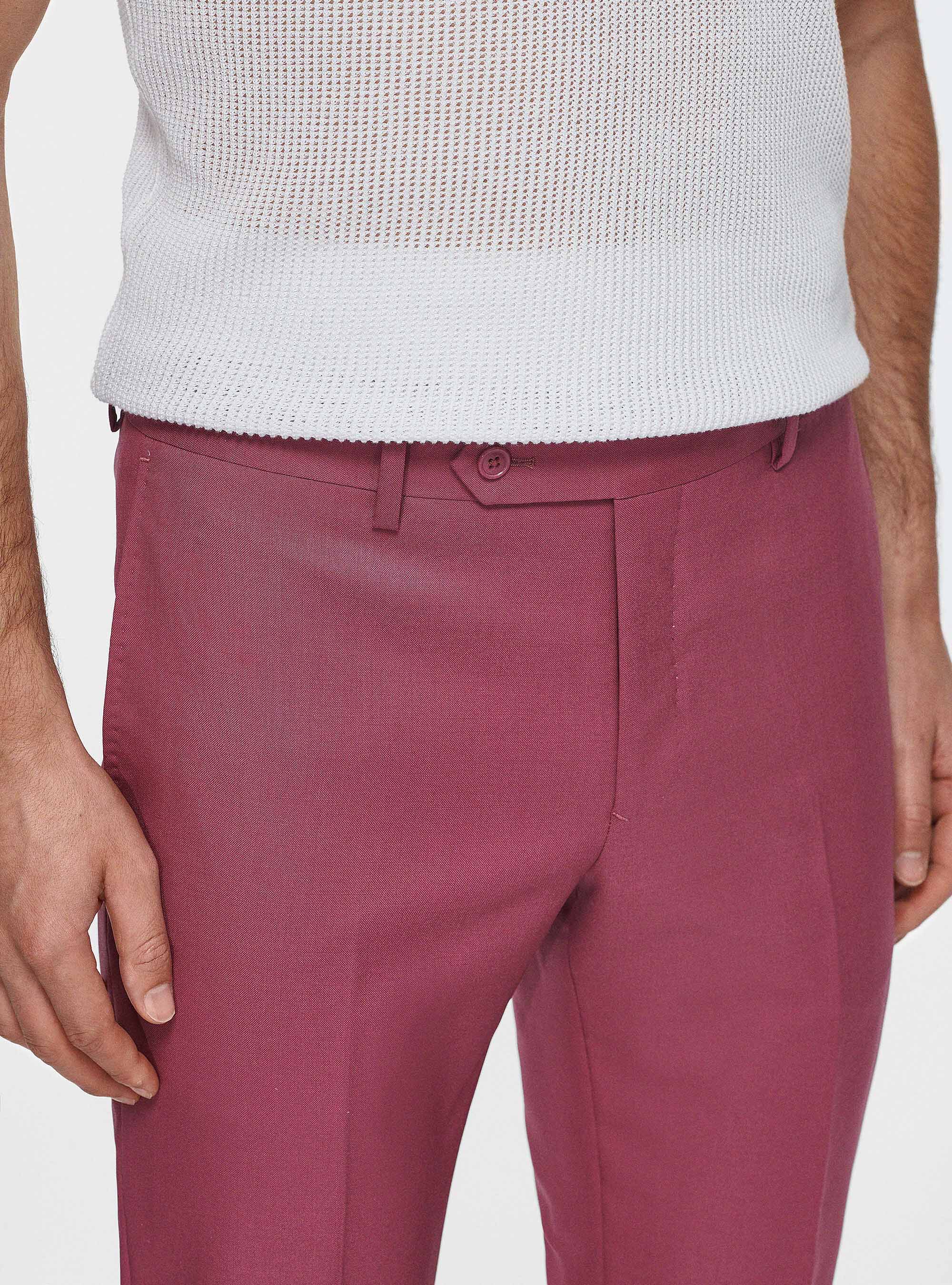 Pantalon en pure laine Vitale Barberis Canonico, OIGNON