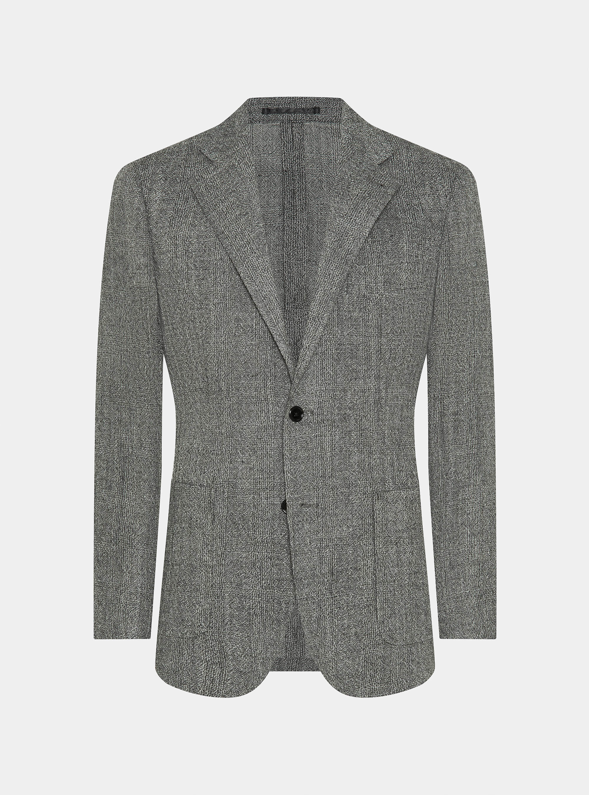 Veste en pure laine Prince de Galles, ASPHALTE