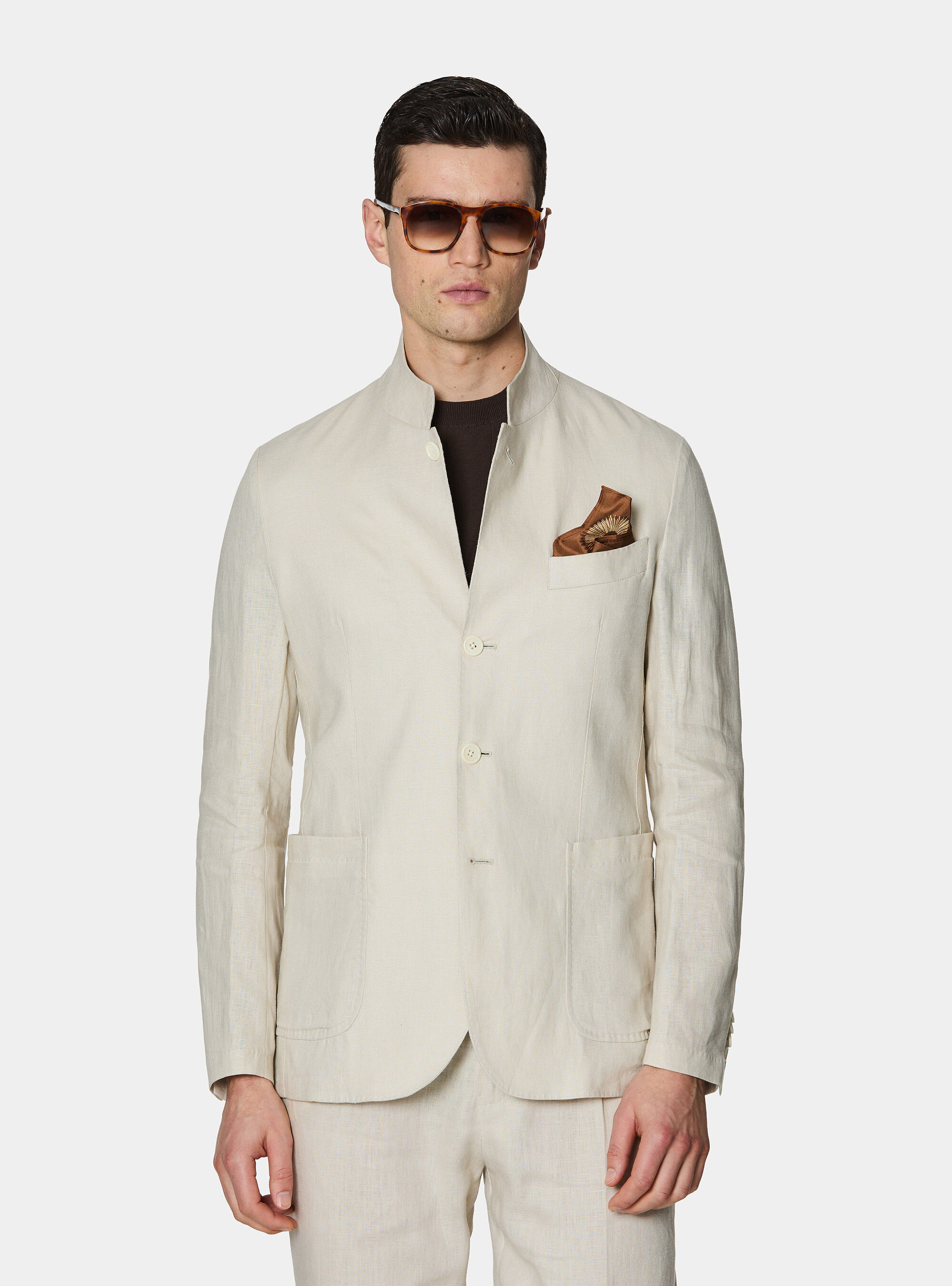 Veste cor&eacute;enne en pur lin