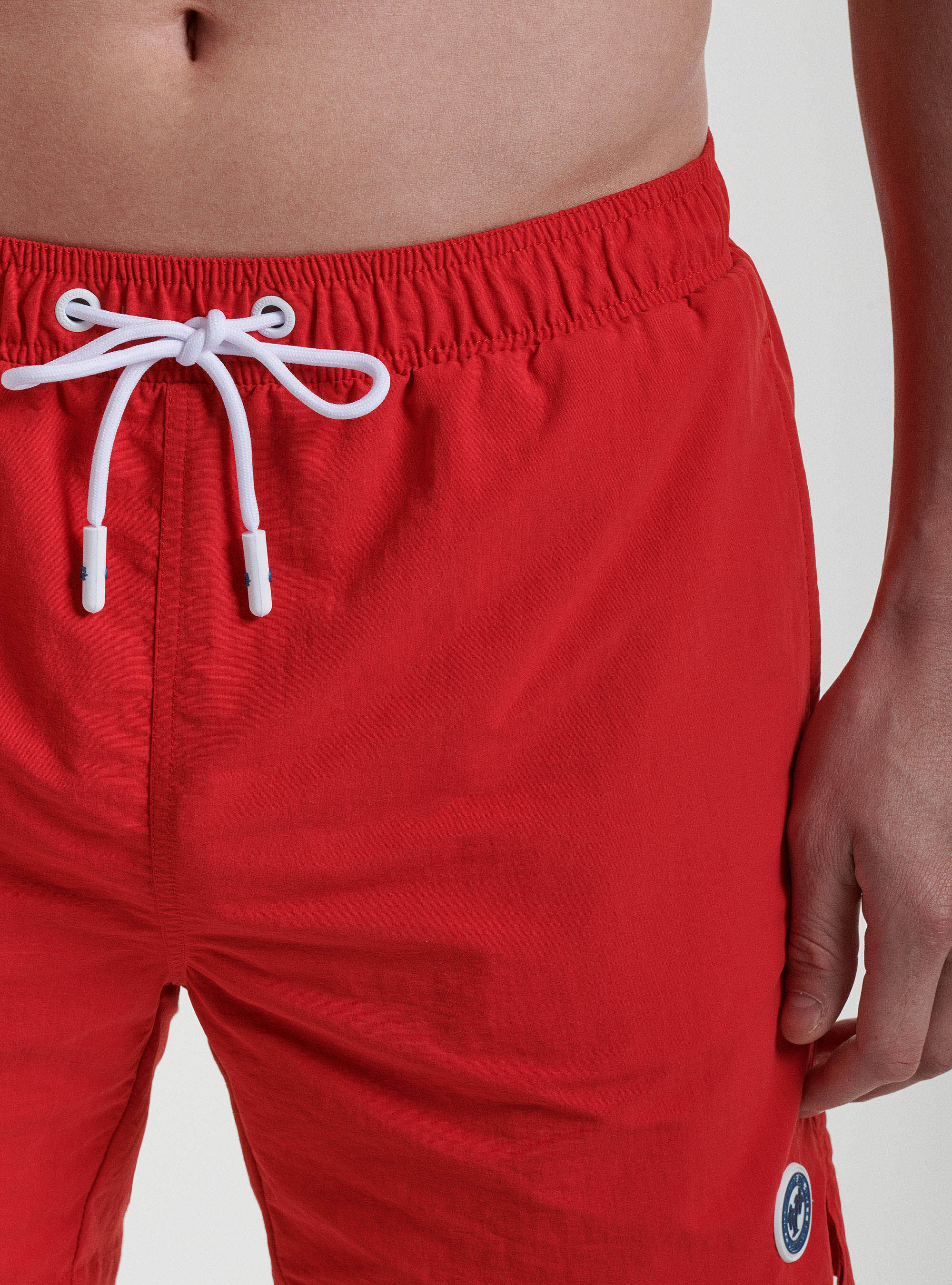 Solid-coloured swimwear, RED