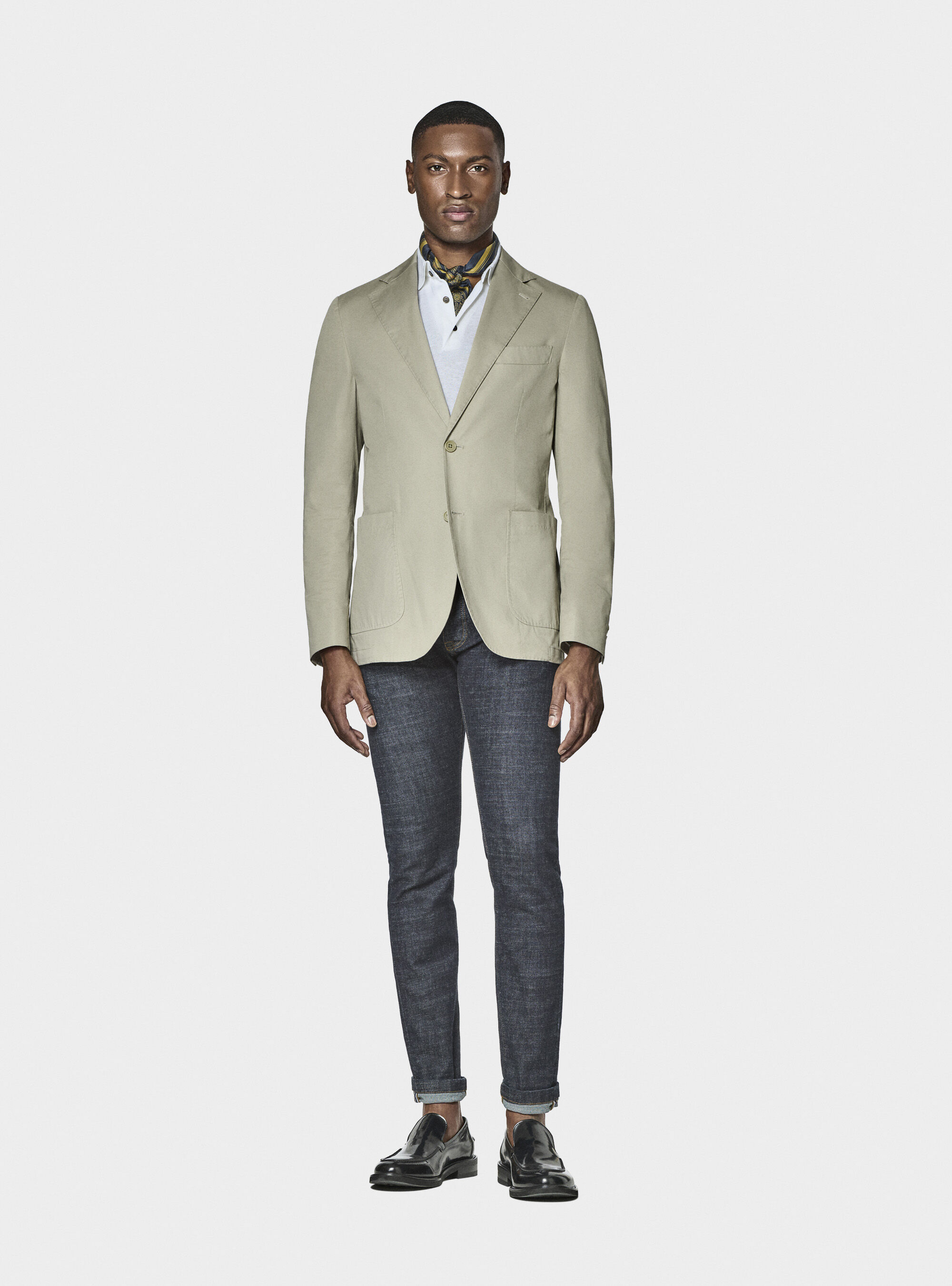 Veste en popeline de coton, &Atilde; CRU