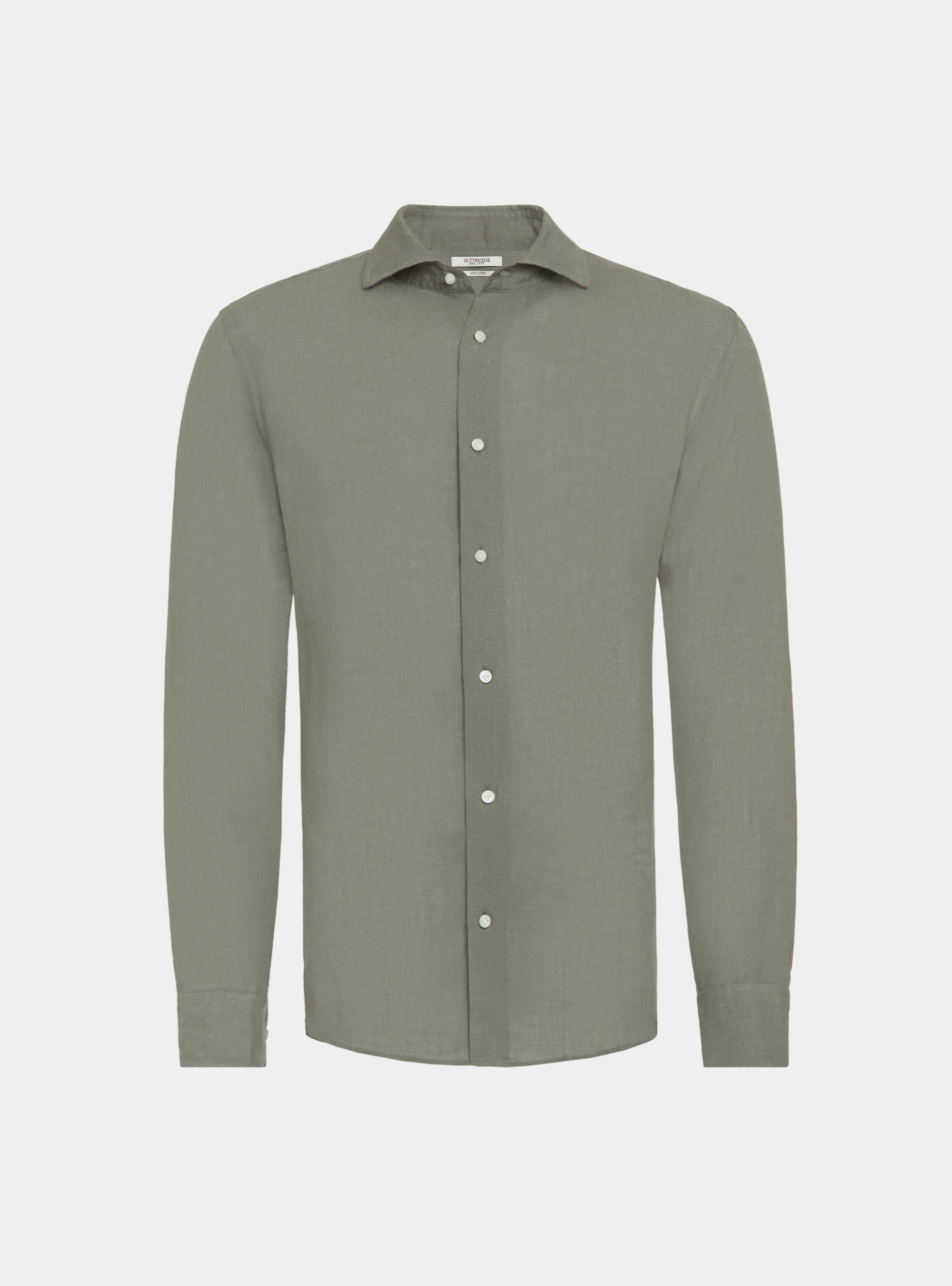 Camicia in puro lino, SALVIA 0602C