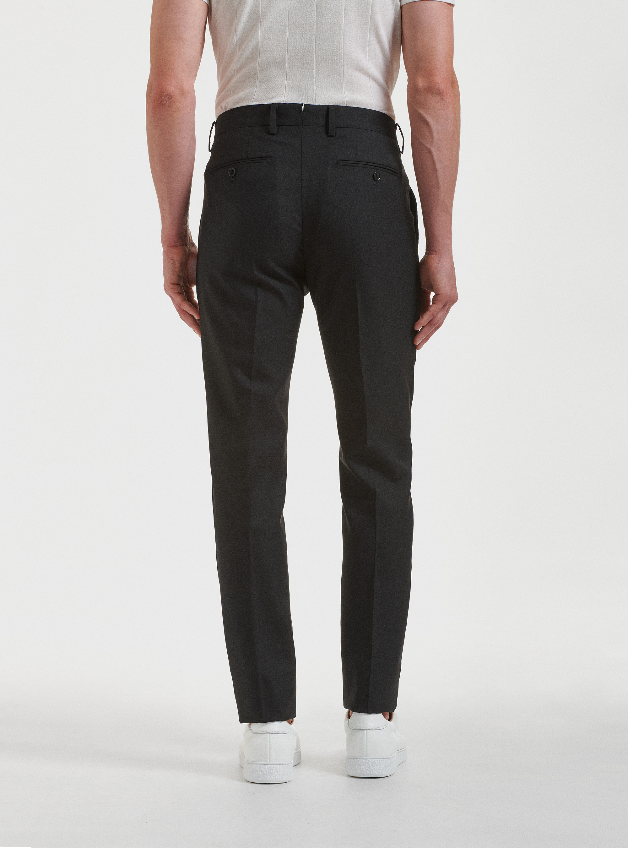Pure wool suit trousers Vitale Barberis Canonico, BLACK