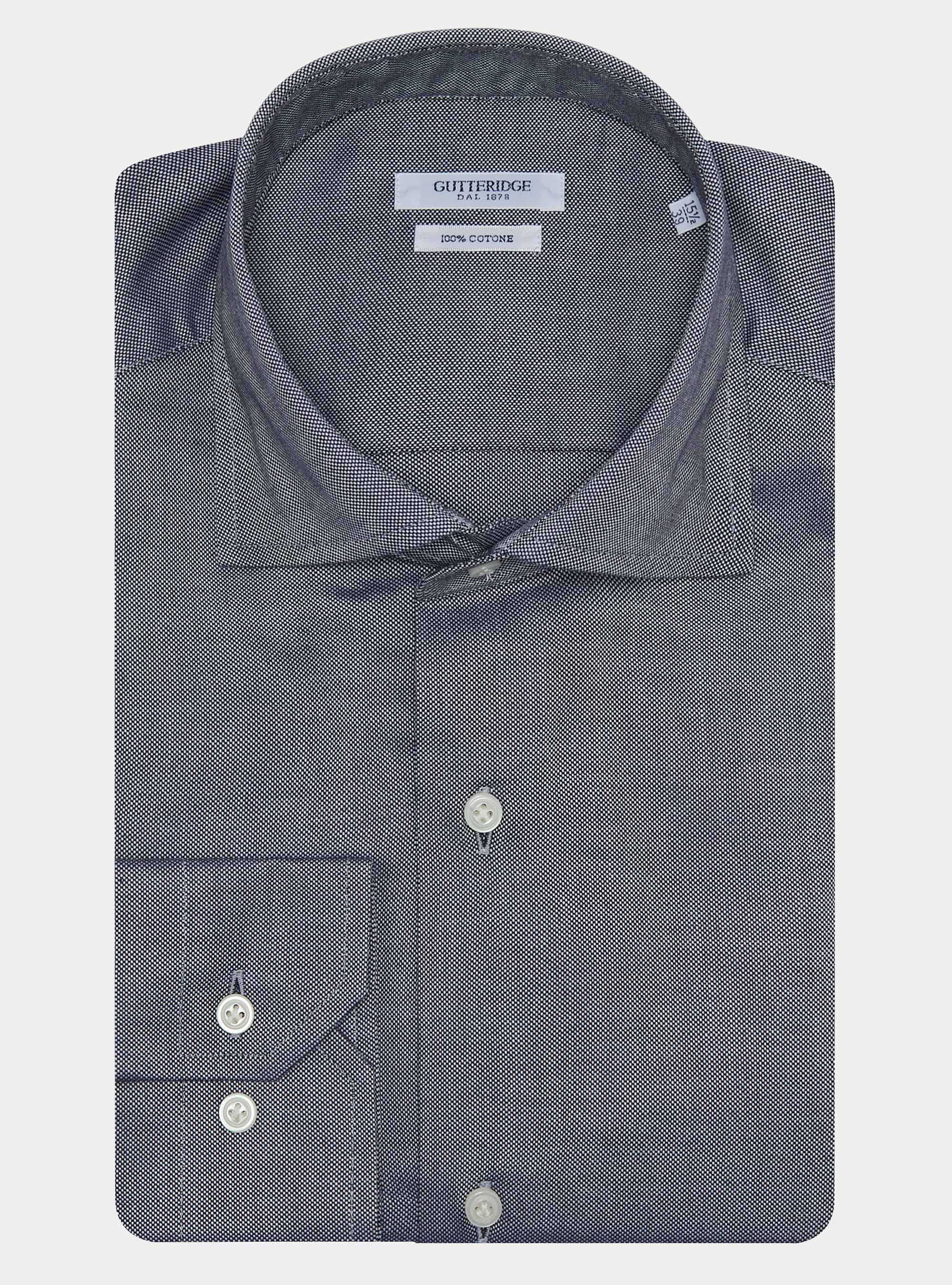 Camicia in cotone oxford, BLU NAVY