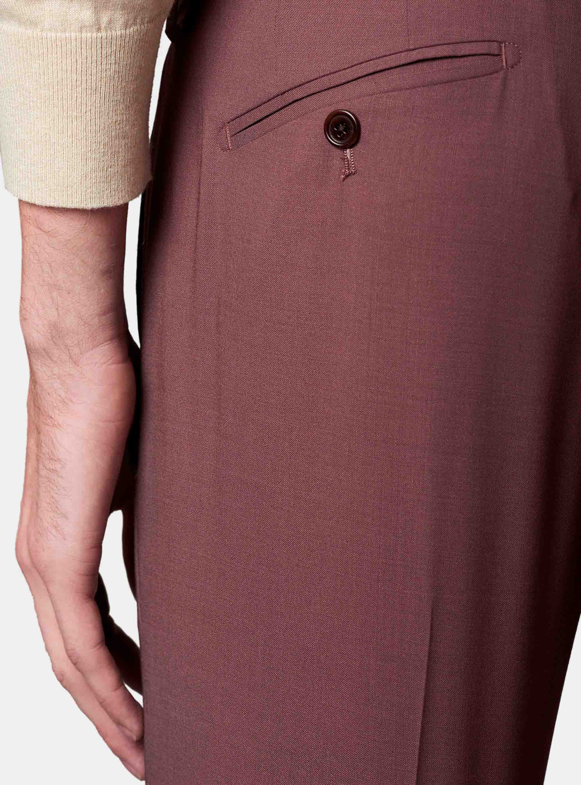 Trousers in pure superfine wool 120, ONION