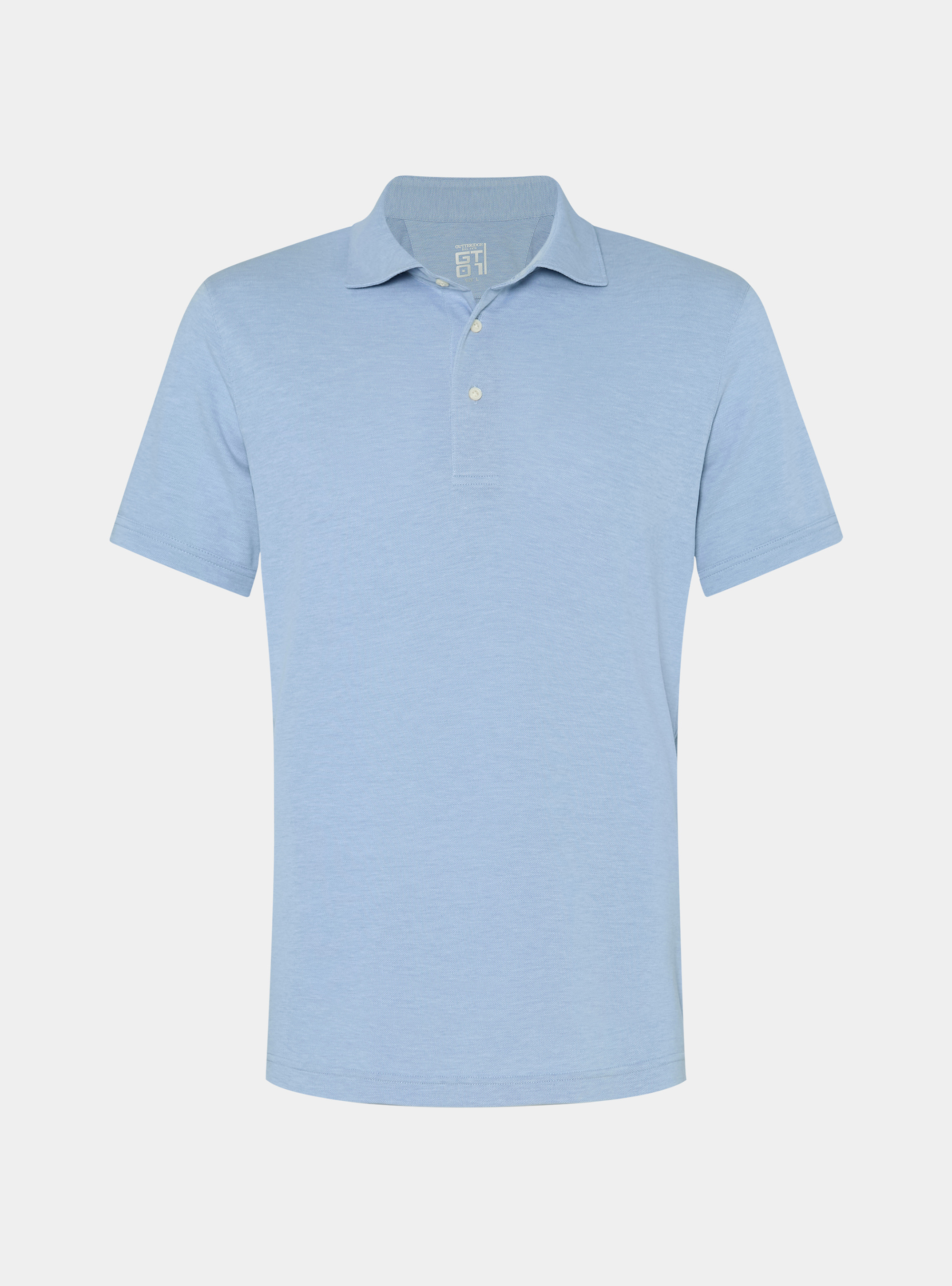 Polo de piqu&eacute; el&aacute;stico GT01, CELESTE