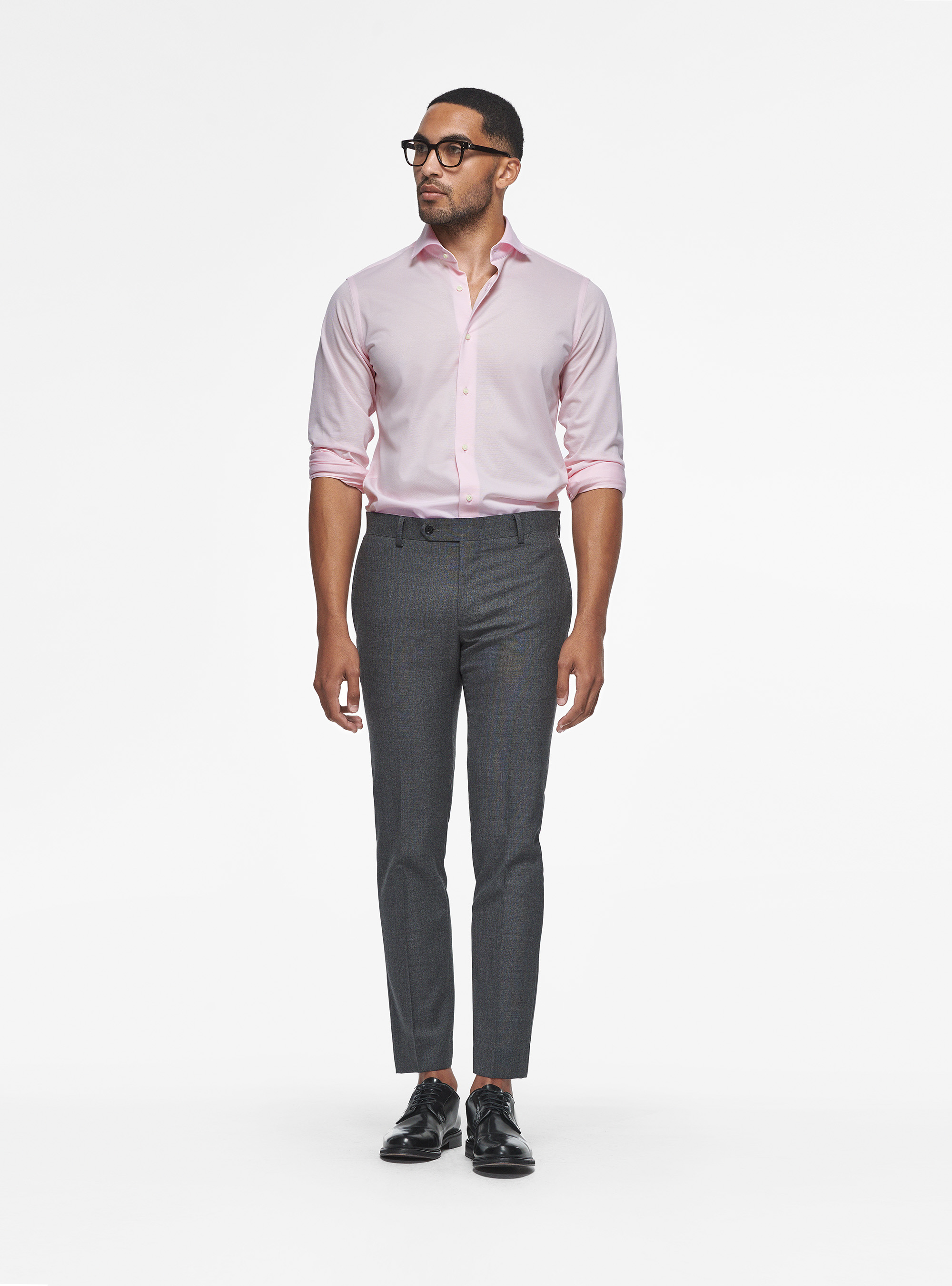 Pure wool trousers Vitale Barberis Canonico, ASFALTO 0112C
